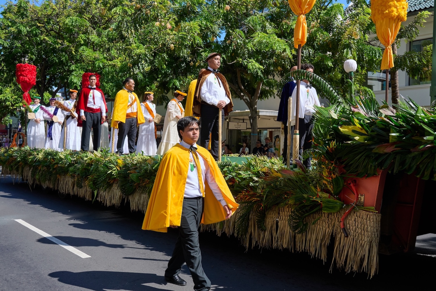 The Royal Court is part of the annual floral parade.