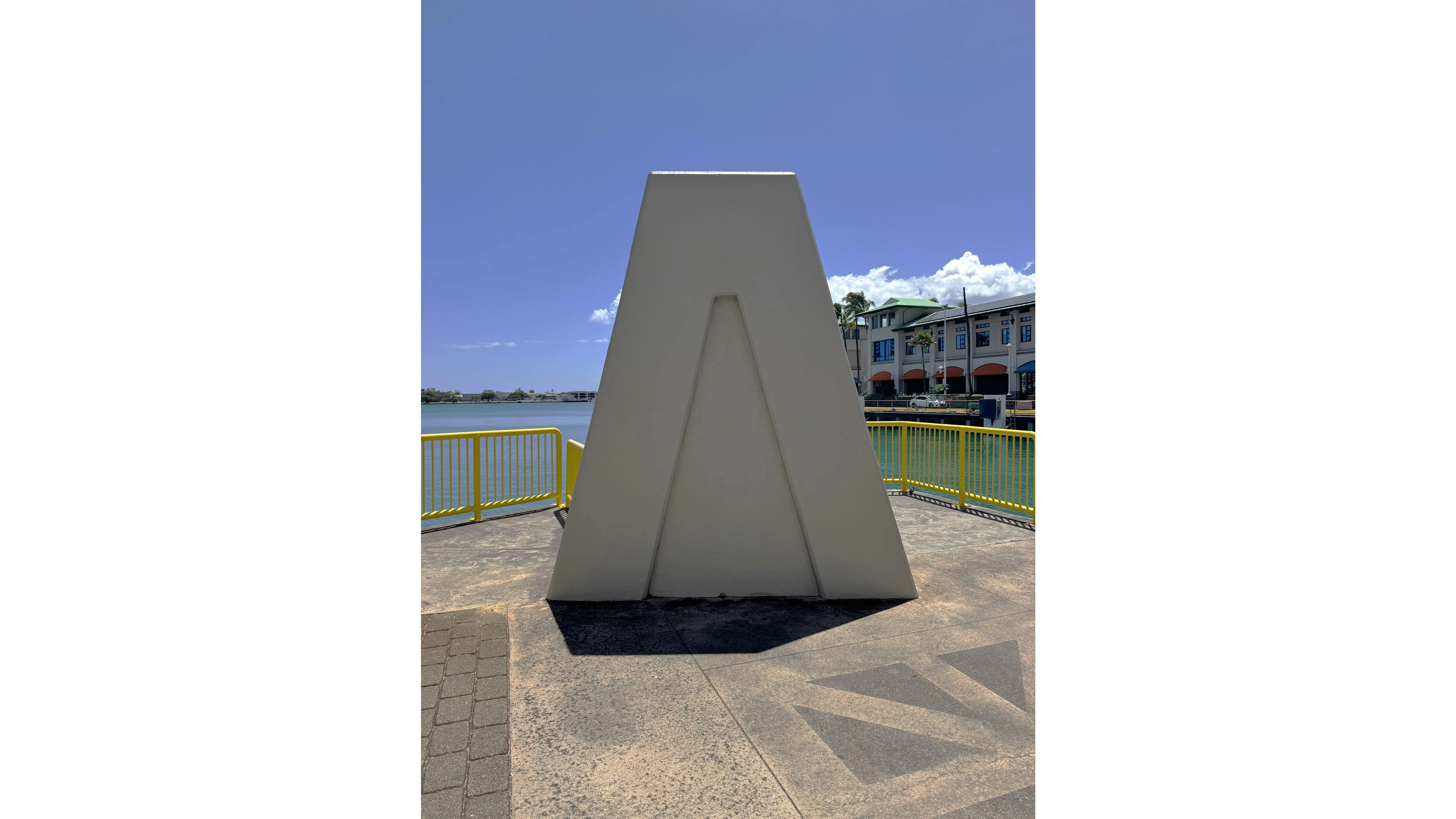 Aloha Tower ramp remains