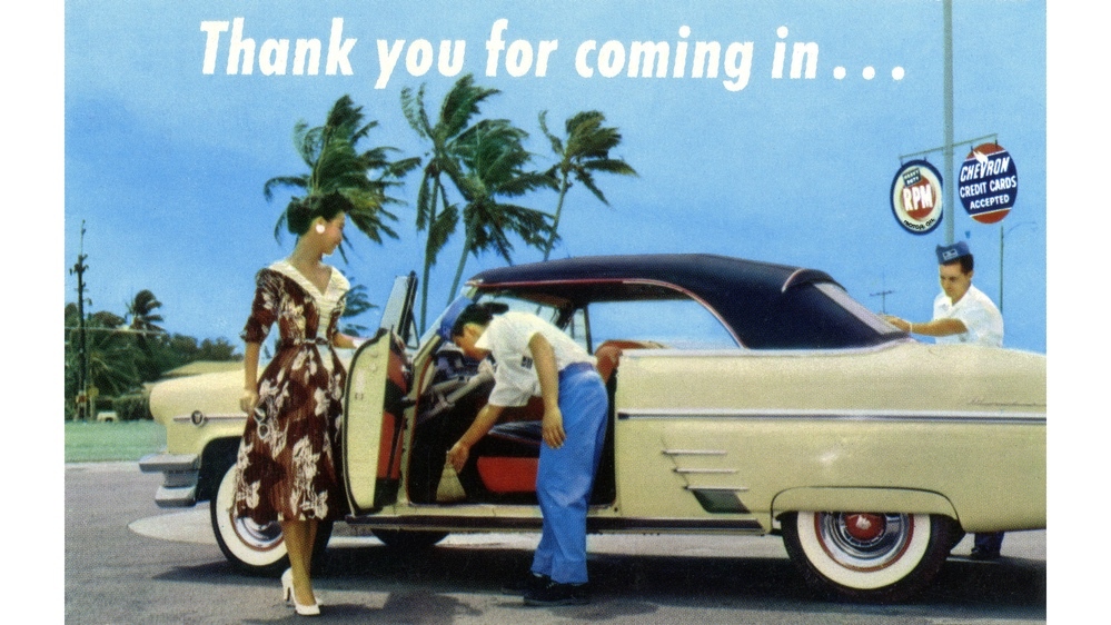 1950s Chevron ad Hawaii