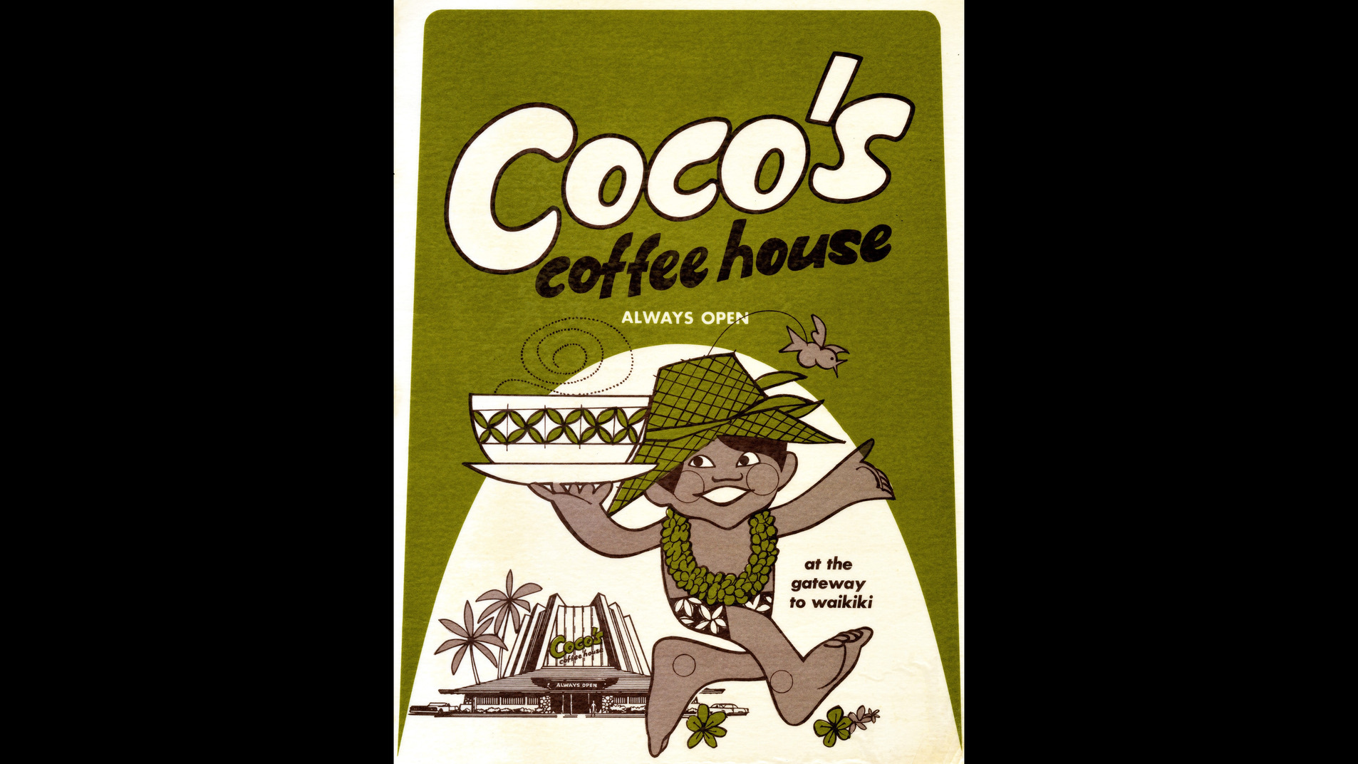 1970s menu for Coco's