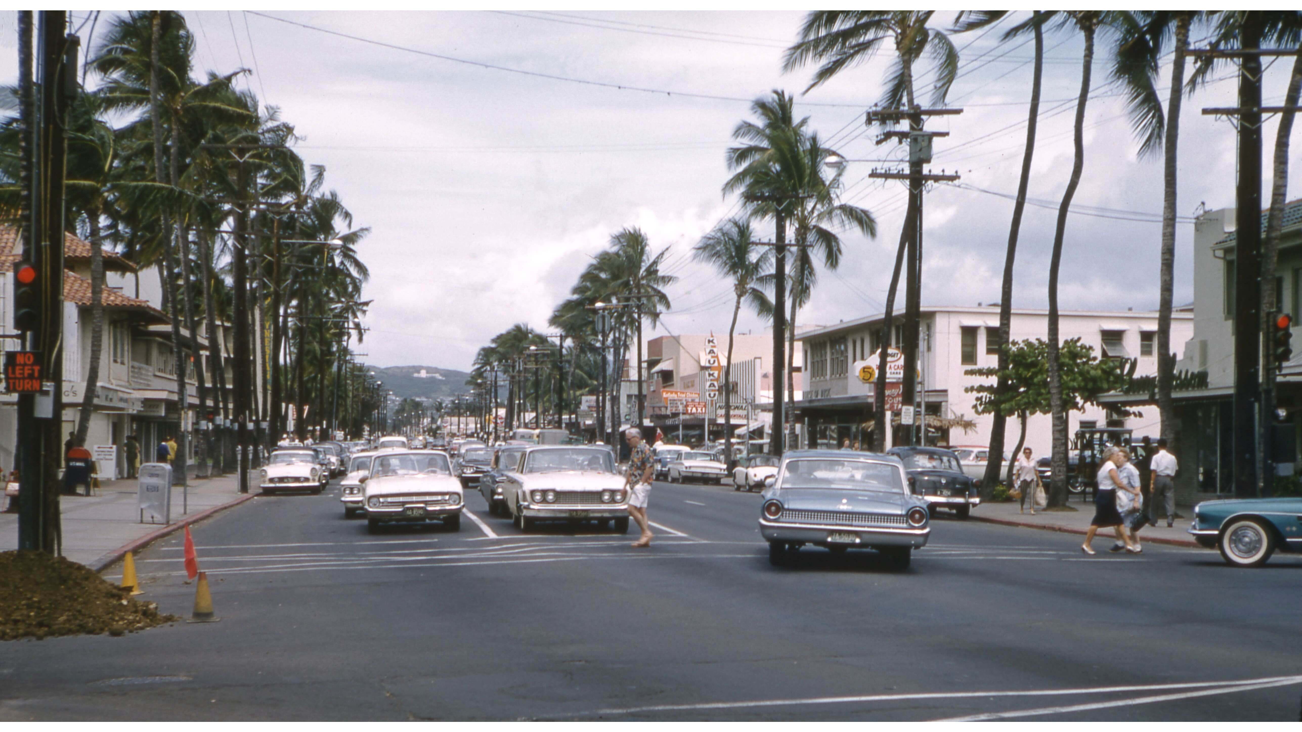 Punchbowl as seen from Waikiki