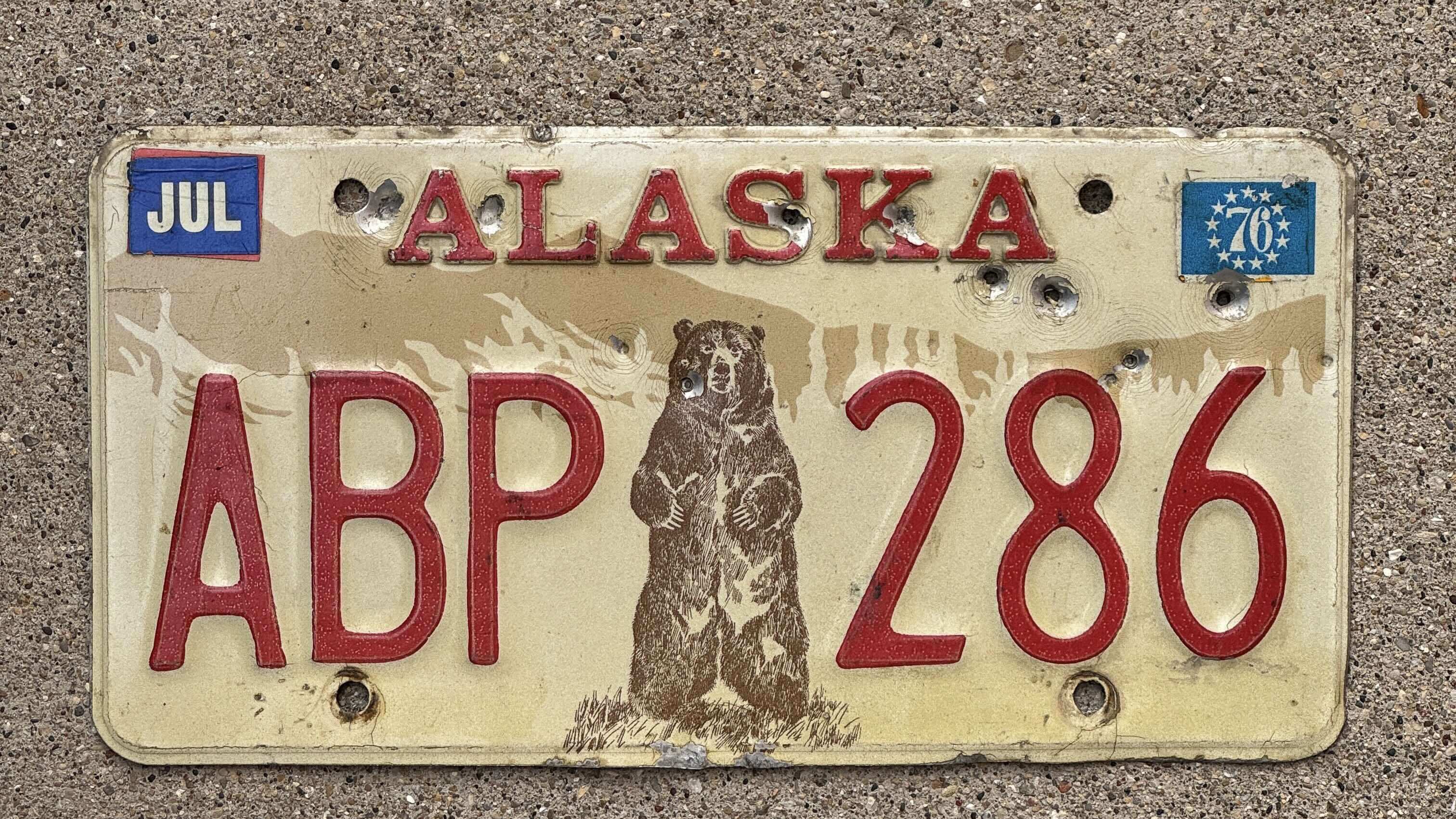 Alaska bicentennial plate.