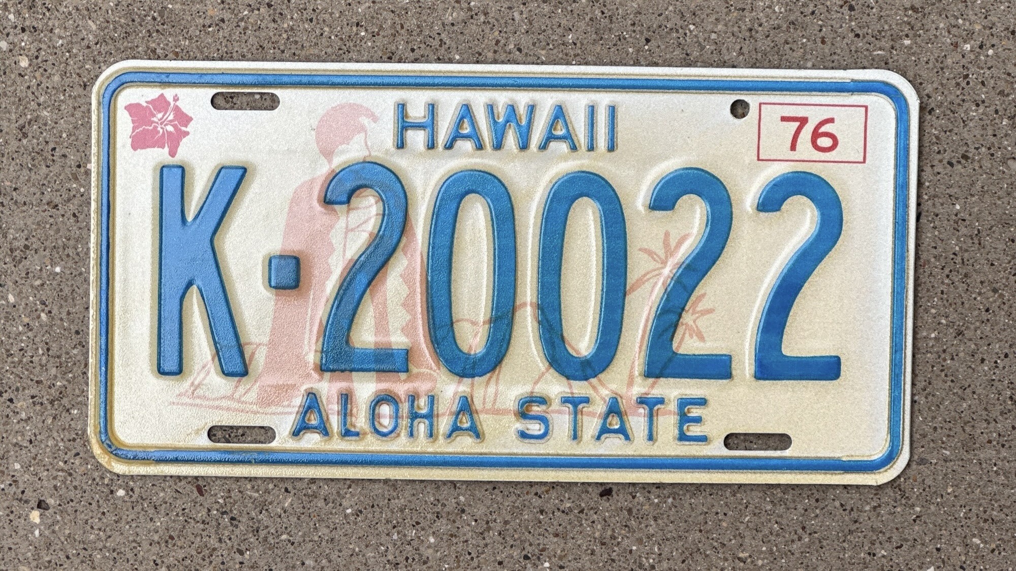 Hawaii bicentennial plate