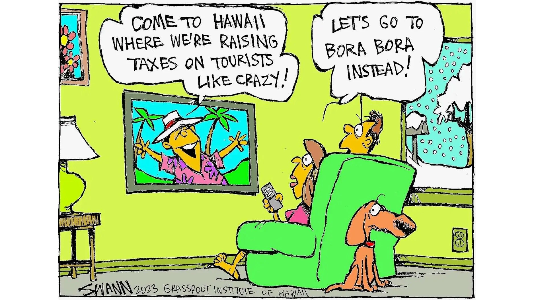 cartoon about taxing tourists