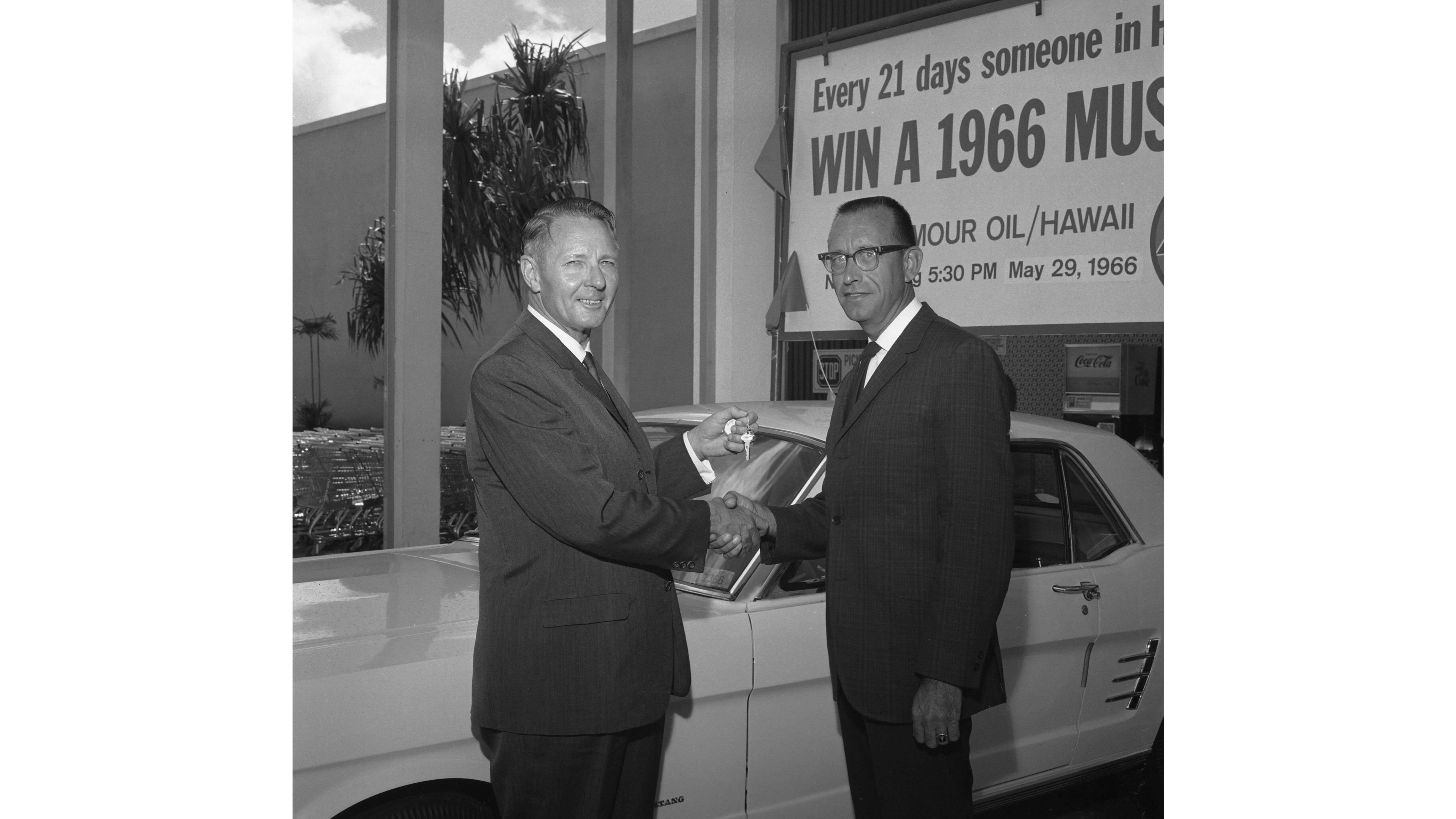 1960 GEM store Mustang giveaway