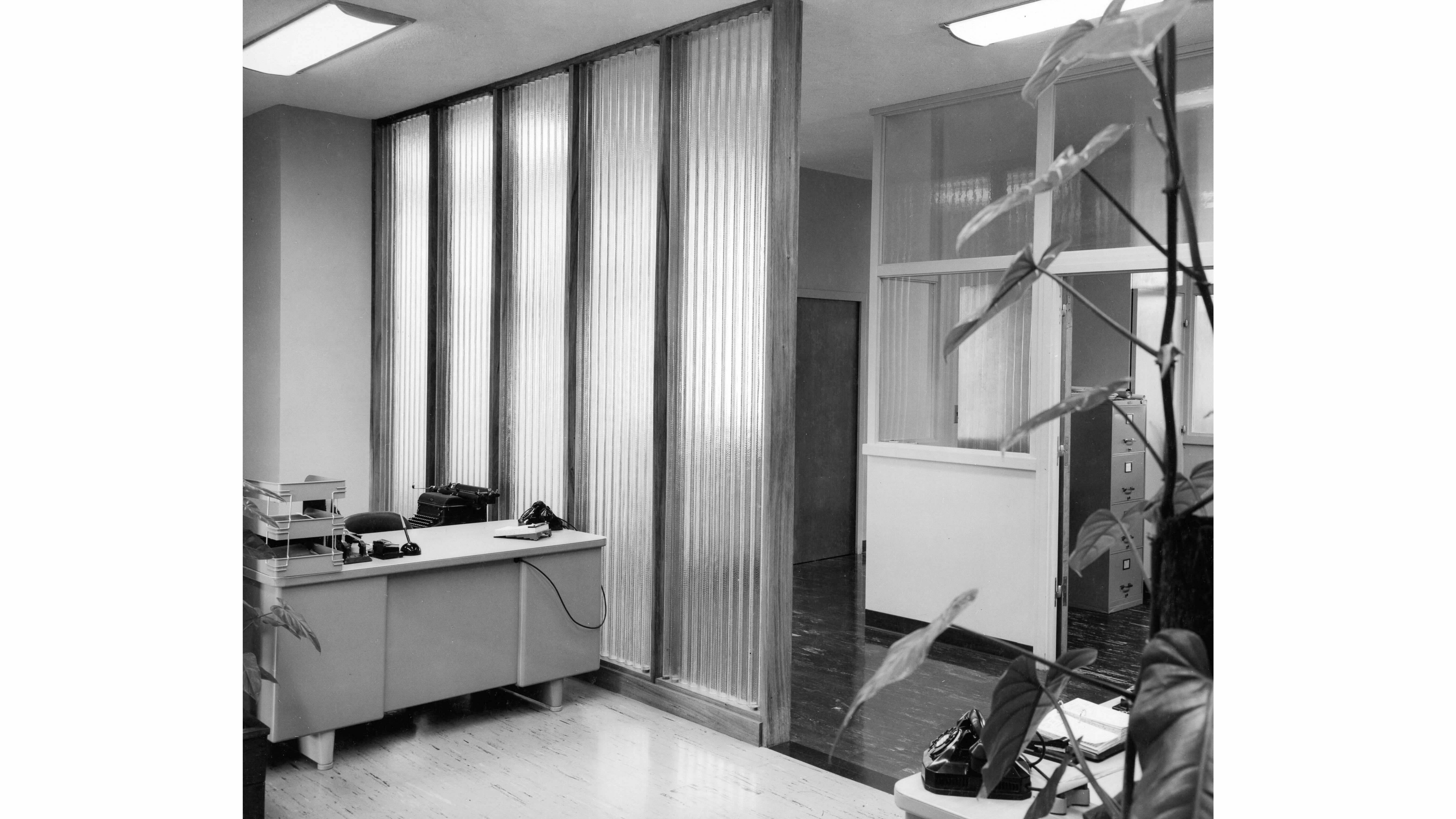 Interior Hawaiian Dredging building 1950