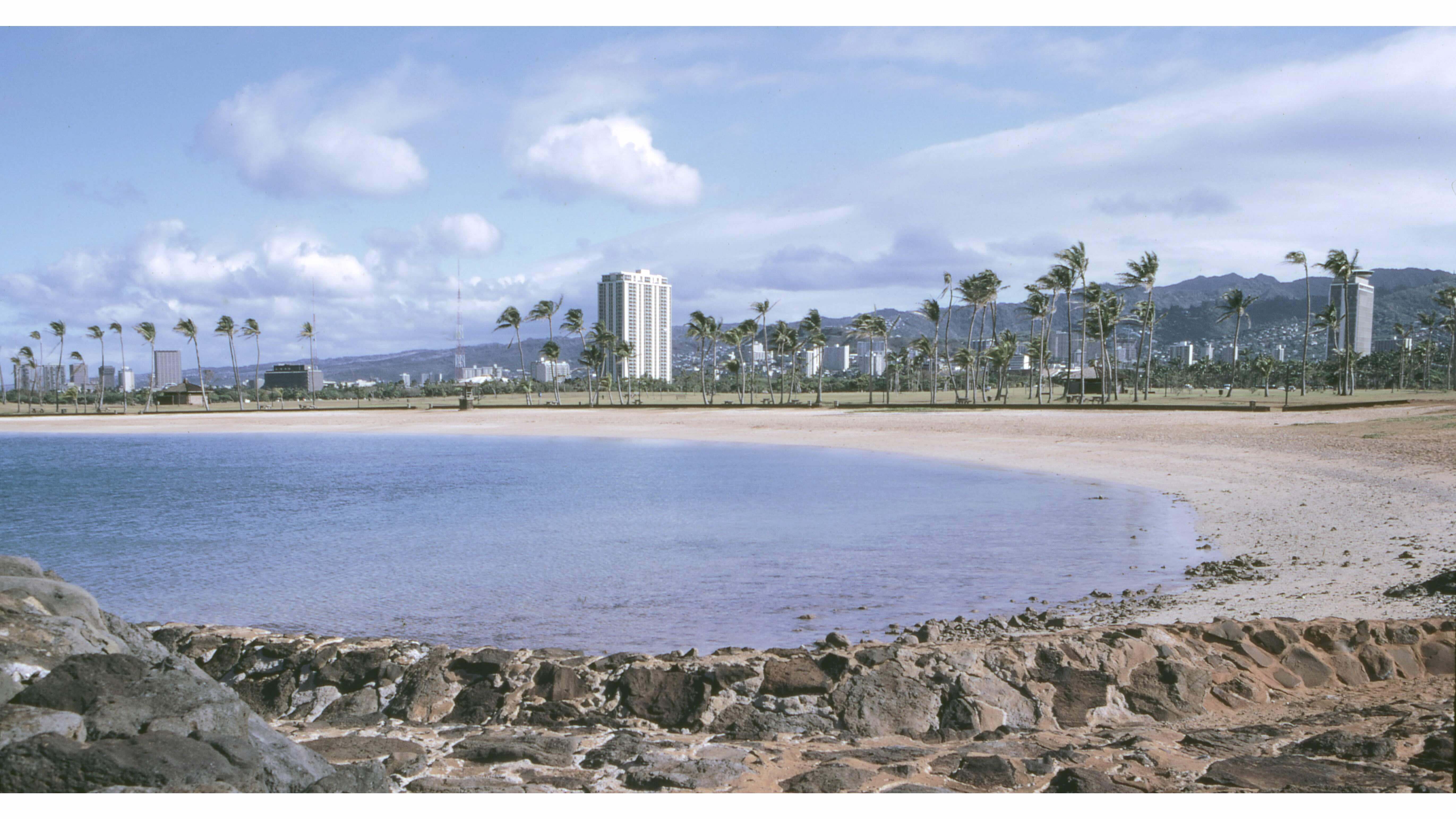 1350 Ala Moana and Kakaako Ala Moana skyline 1973