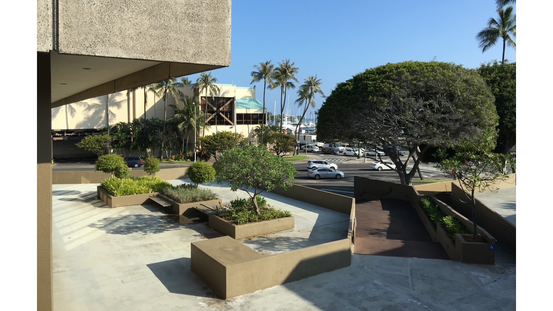 Ward Plaza courtyard