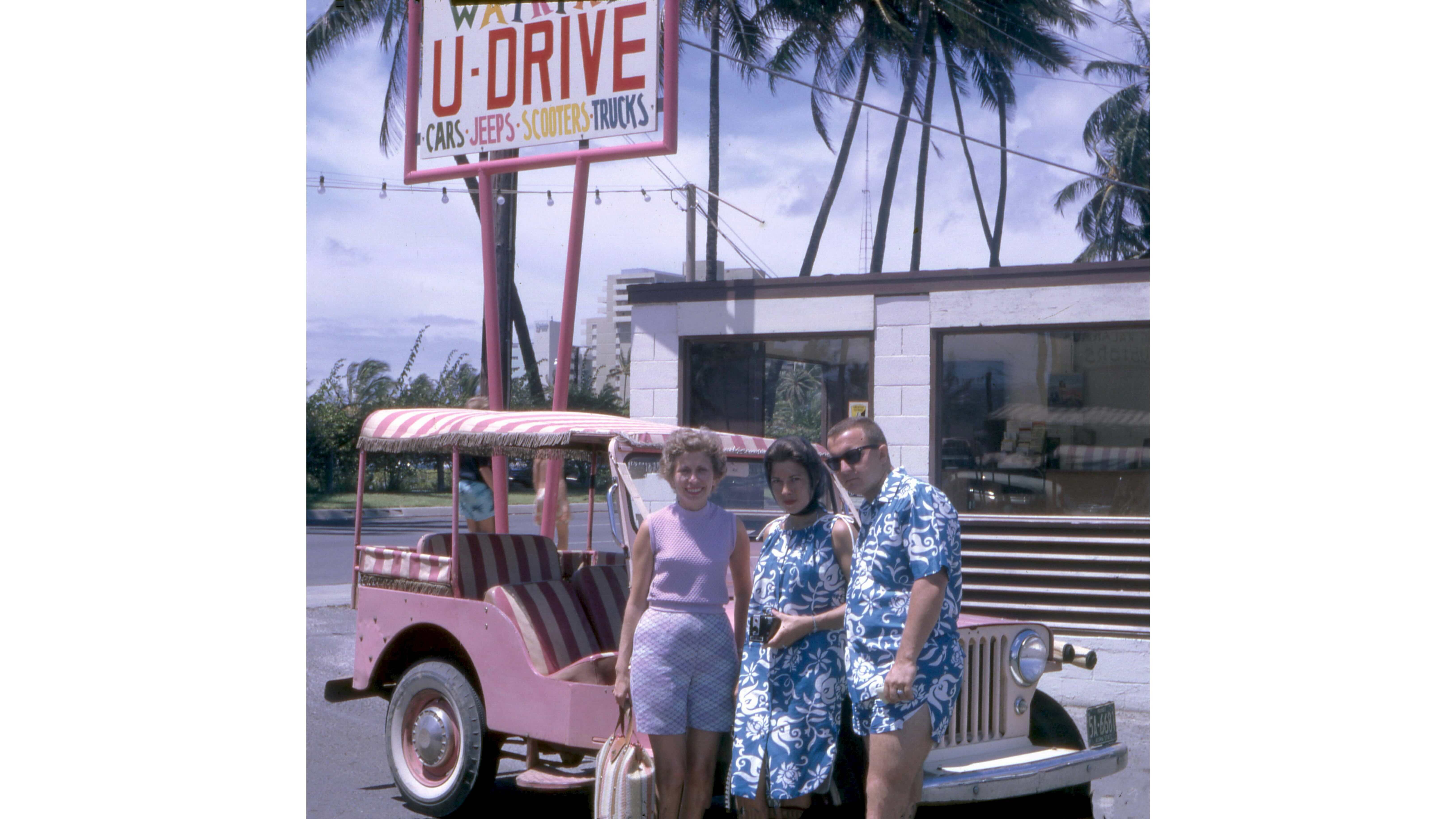Family at 1960s rental car biz Hawaii