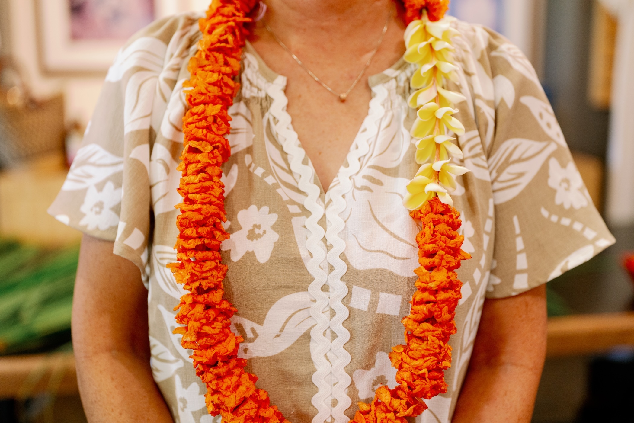 A lei-making workshop also happened last year.