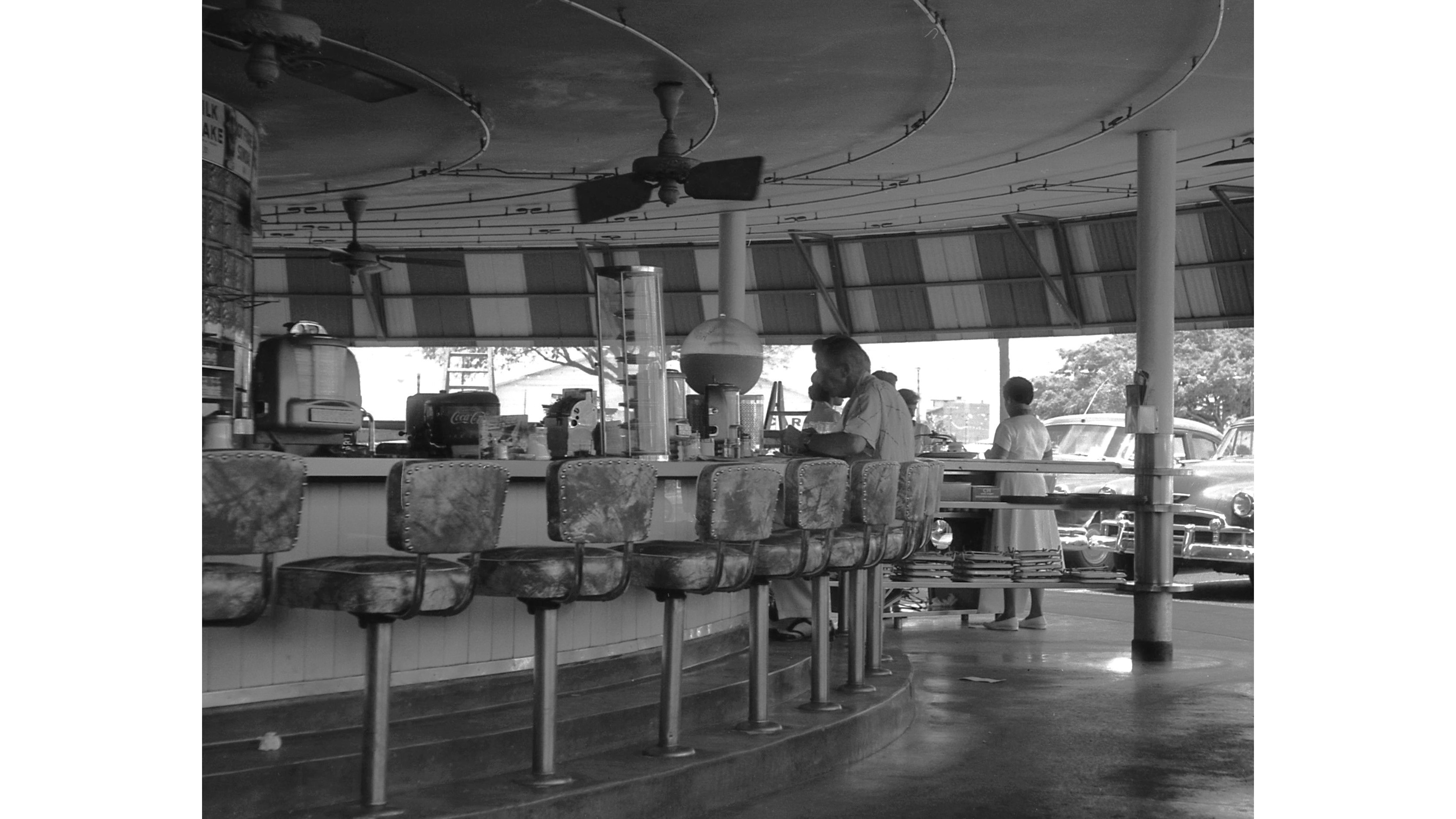 Kau Kau Korner counter diners