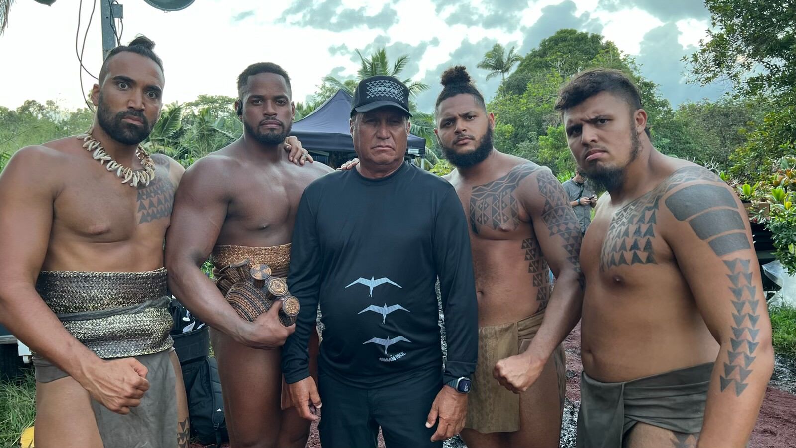 Brian Keaulana, center, is a world-renowned actor, stuntman and producer, who has spent more than 30 years working in the film industry.