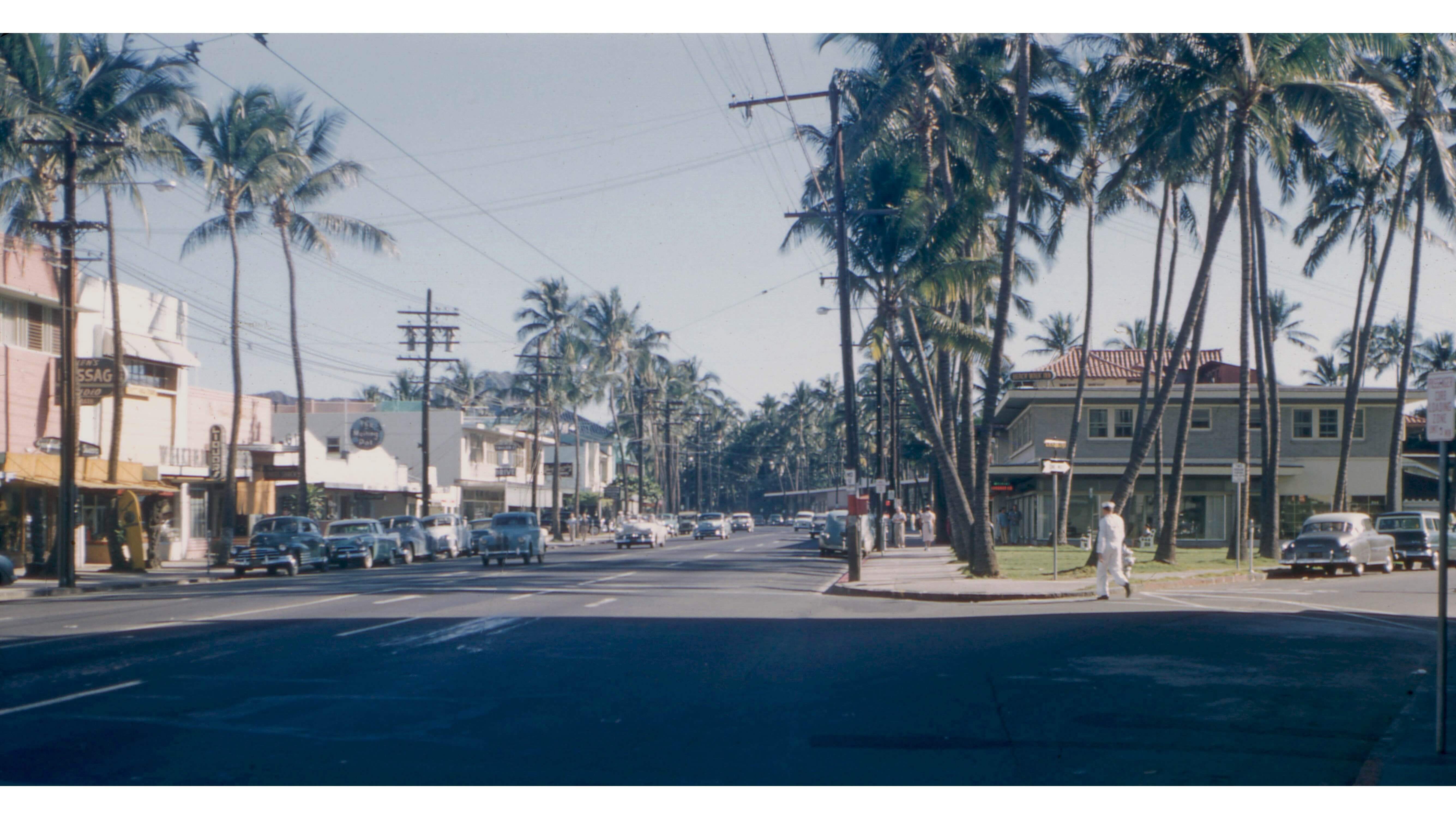 Kalakaua and Beachwalk 1956