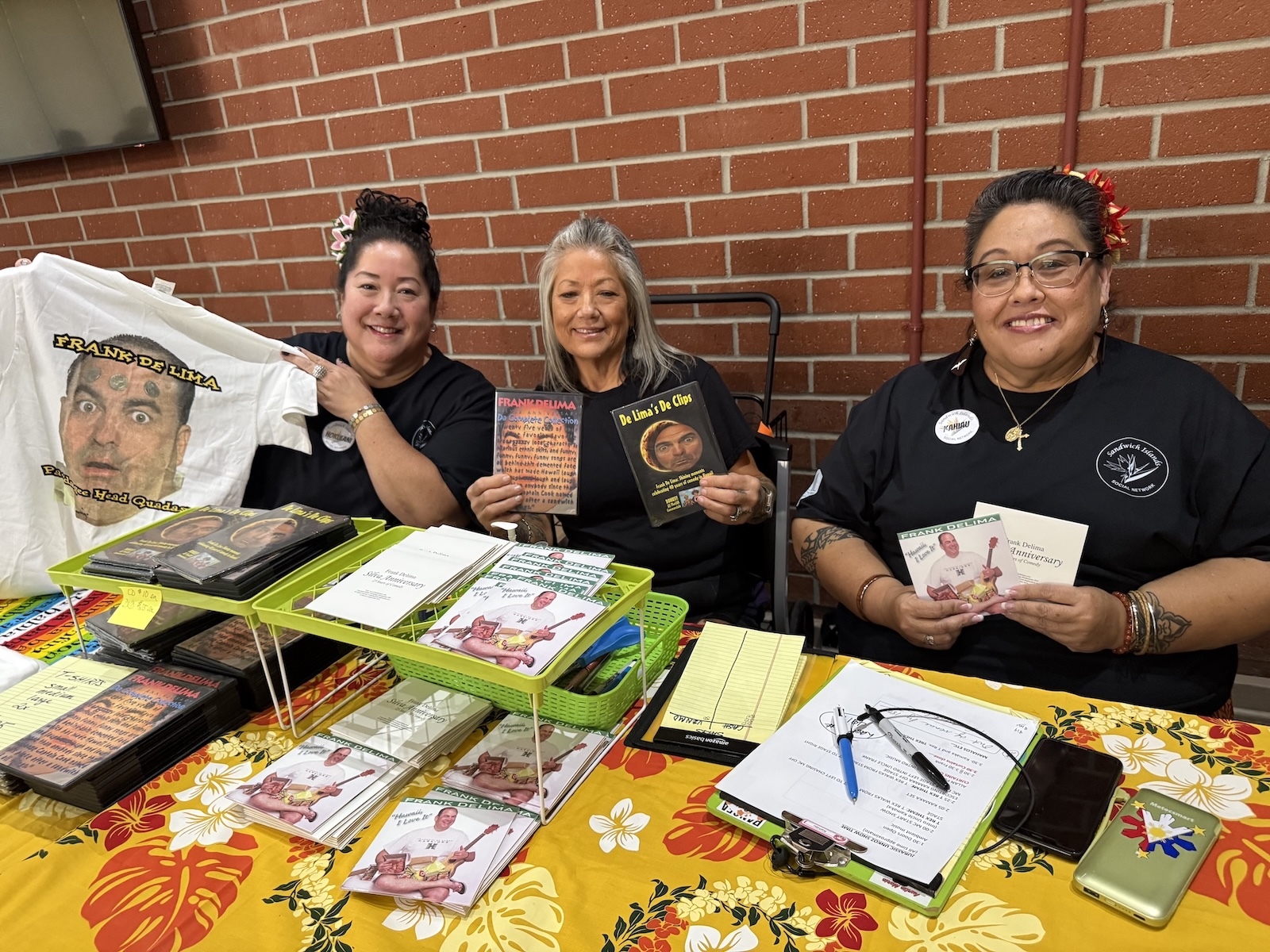 Local kine merchandise was for sale at the show.