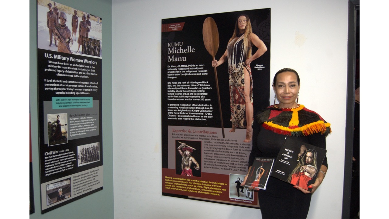 Michelle Manu, martial artist and Lua practitioner.