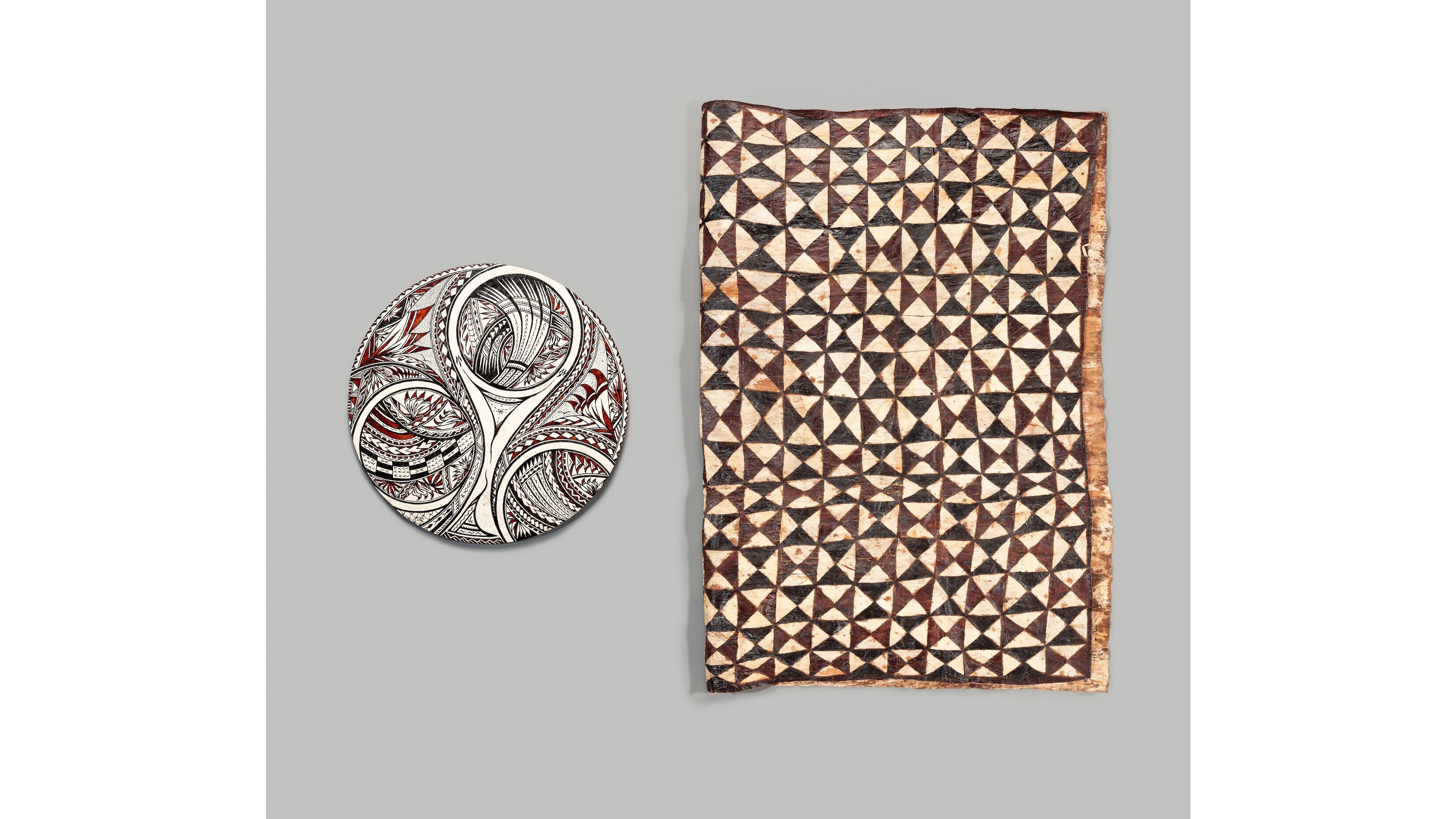 The exhibit “From These Lands: Sharing Our Natural and Cultural Heritage,” includes more than 600 specimens and cultural objects from all 50 states, the District of Columbia, and five U.S. territories, including American Samoa, which is represented by the items shown here.