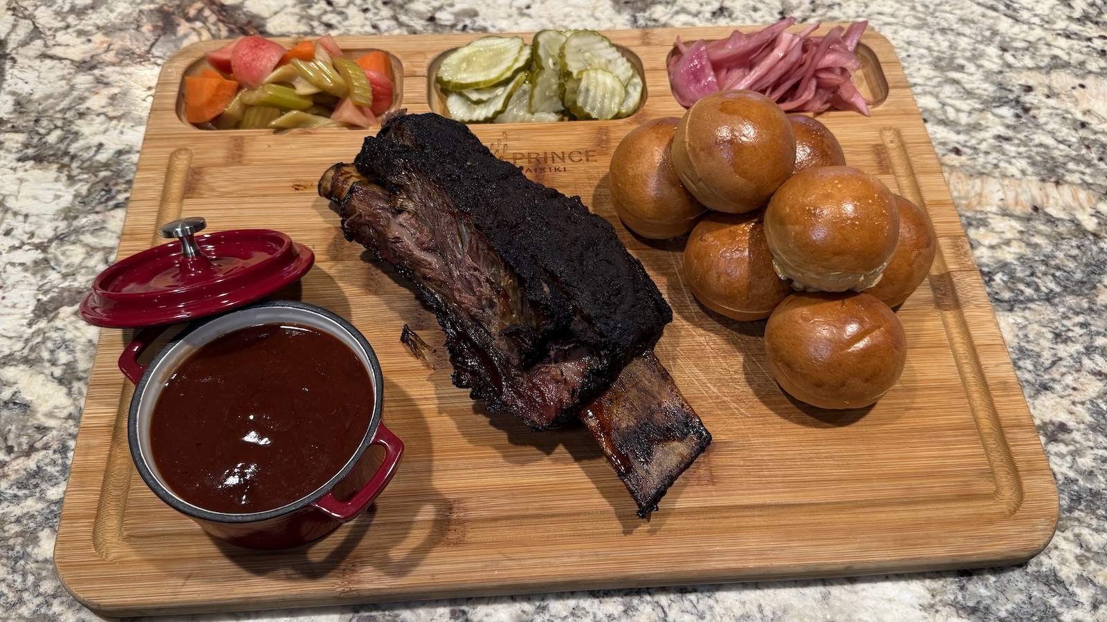 bone-in beef rib platter