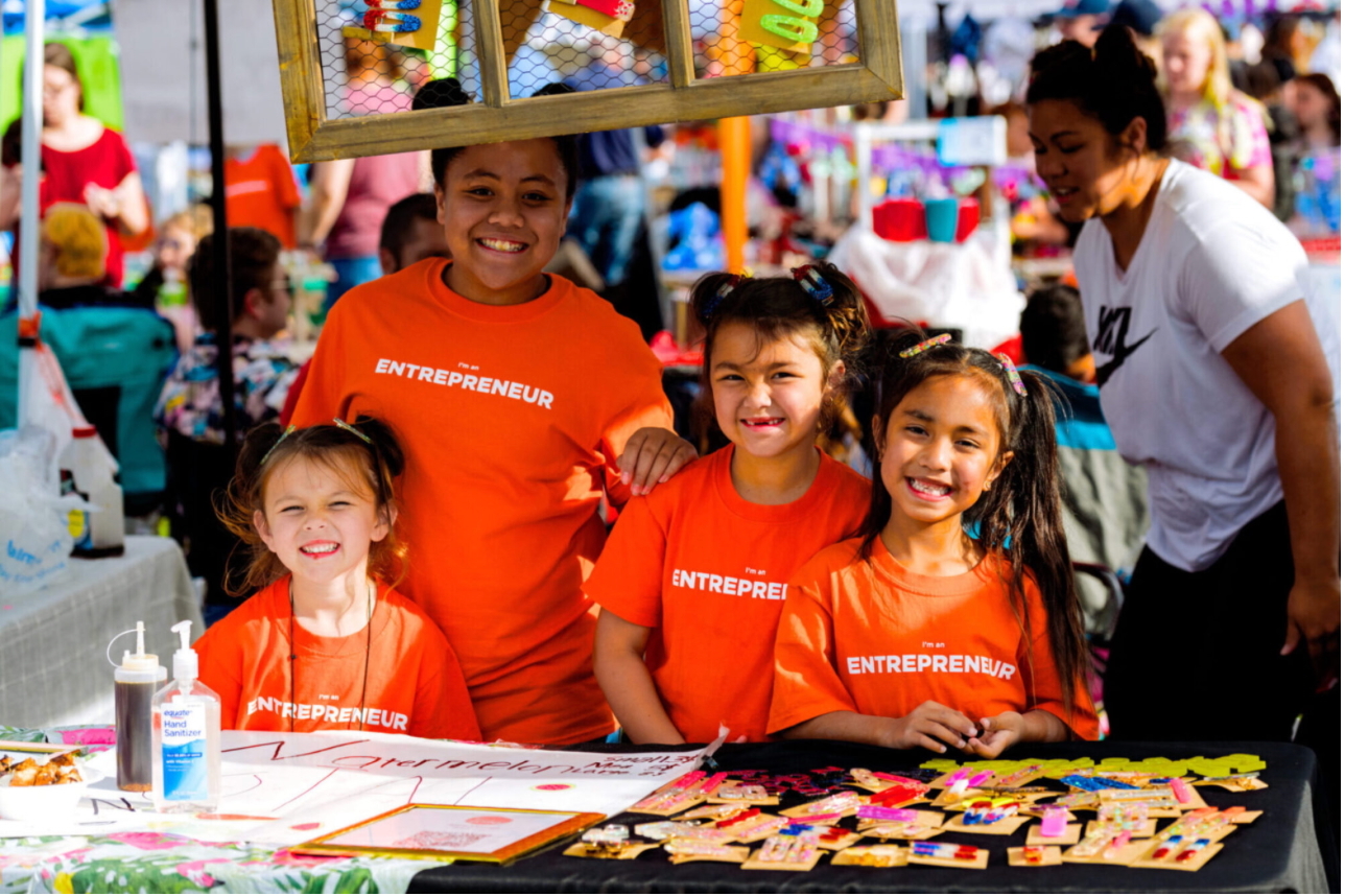 The Children’s Entrepreneur Market aims to help keiki learn about entrepreneurship, innovation and leadership through hands-on experience.