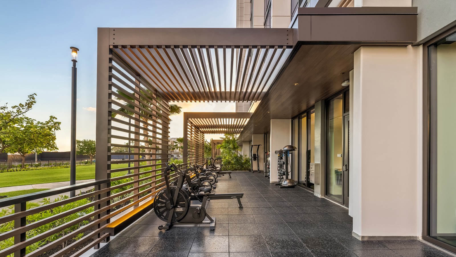 The Ulana Ward Village fitness center