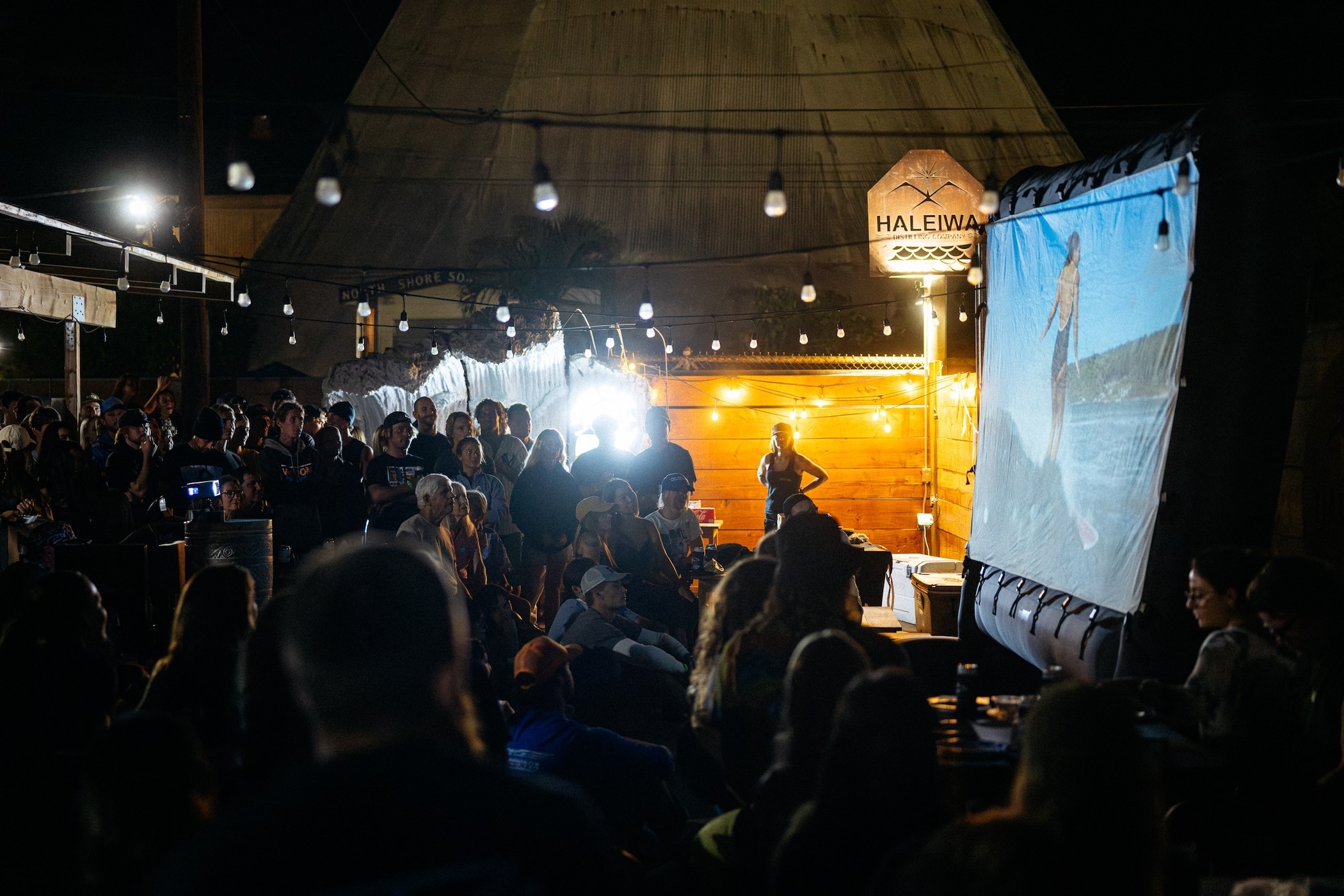 “Hometown Hype: Haleʻiwa – Surfing’s Final Boss," directed by Connor Trimble, features professional surfers such as Mason Ho and Jamie O'Brien, among others. The film premiere was held Thursday, Nov. 20, at Haleʻiwa Distilling Co., which is located on the grounds of the Old Waialua Sugar Mill.