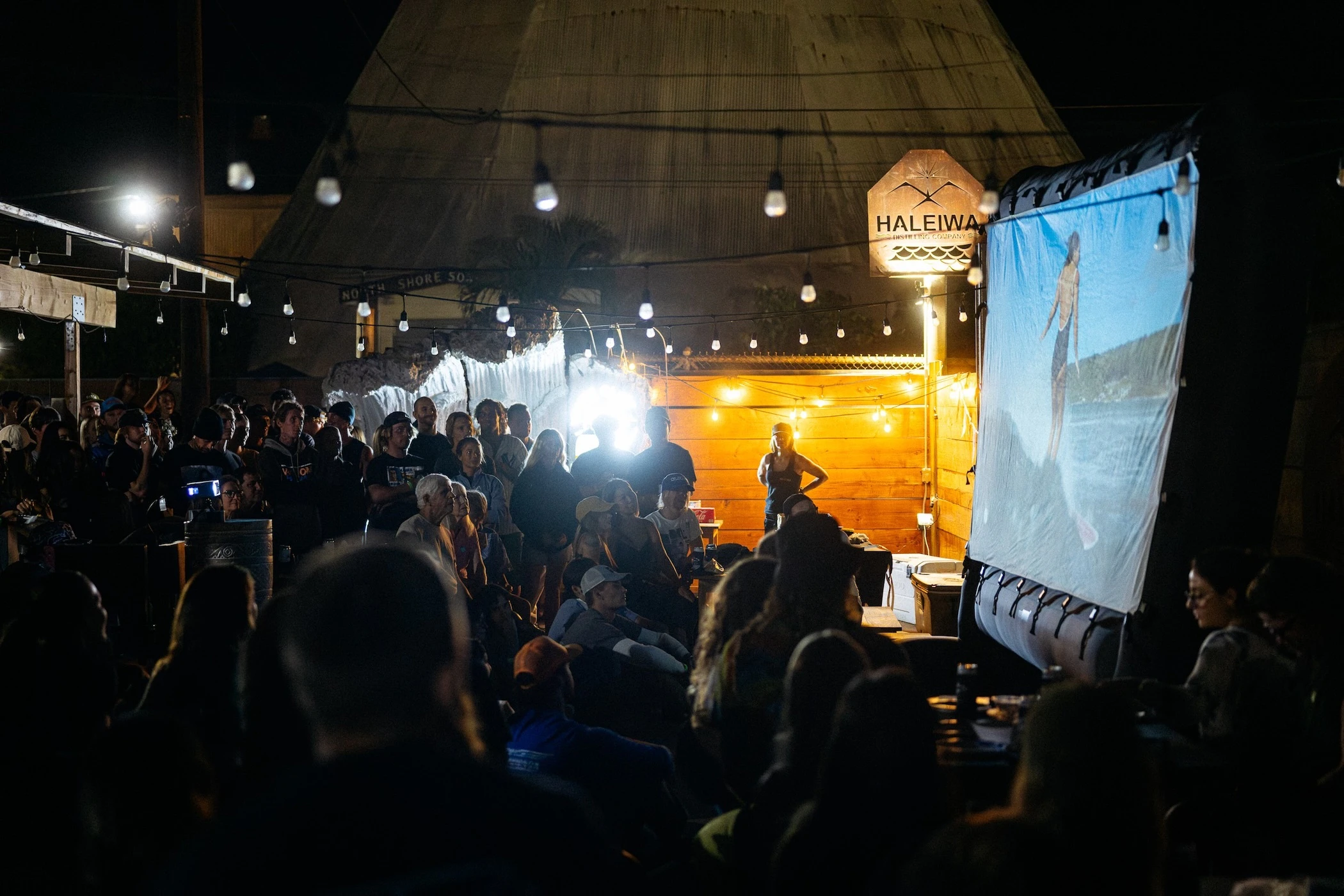 “Hometown Hype: Haleʻiwa – Surfing’s Final Boss," directed by Connor Trimble, features professional surfers such as Mason Ho and Jamie O'Brien, among others. The film premiere was held Thursday, Nov. 20, at Haleʻiwa Distilling Co., which is located on the grounds of the Old Waialua Sugar Mill.