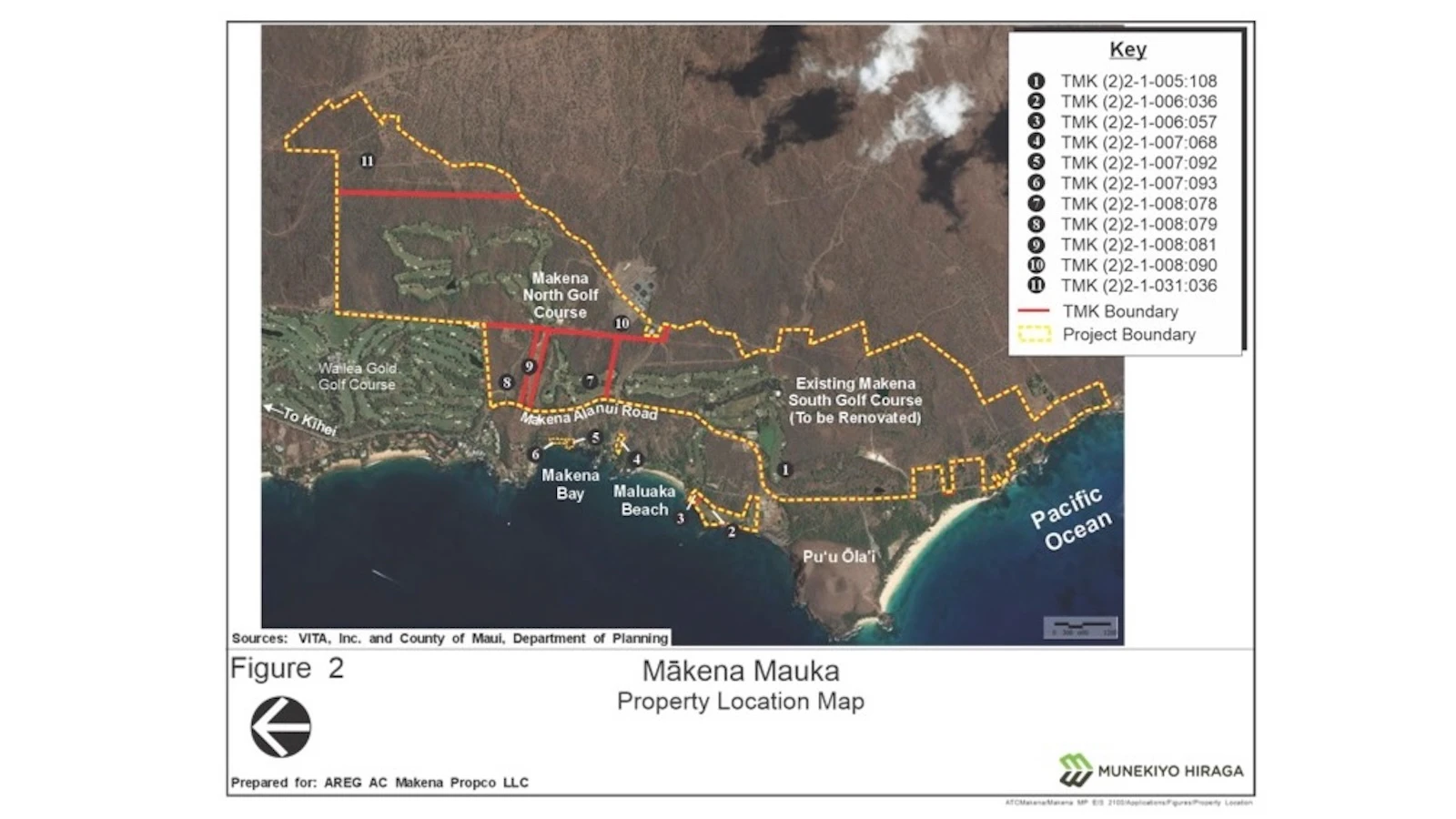 A map of the parcels on which the proposed resort would sit.