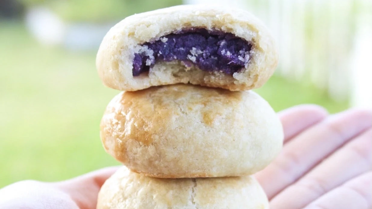 okinawan sweet potato manju