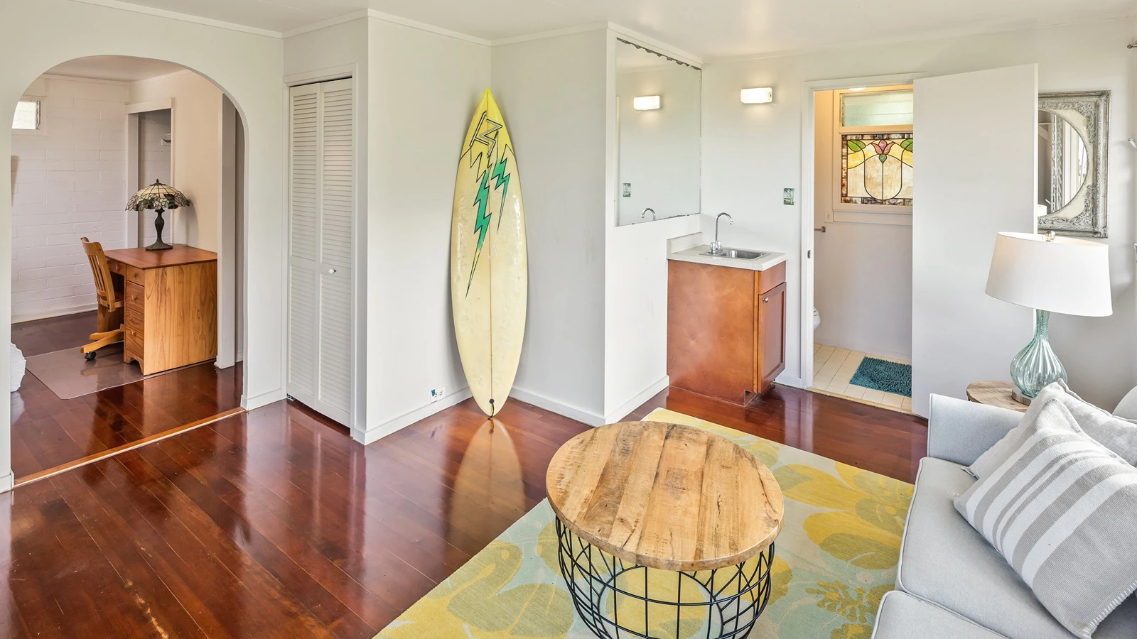 The home also has a separate cottage.