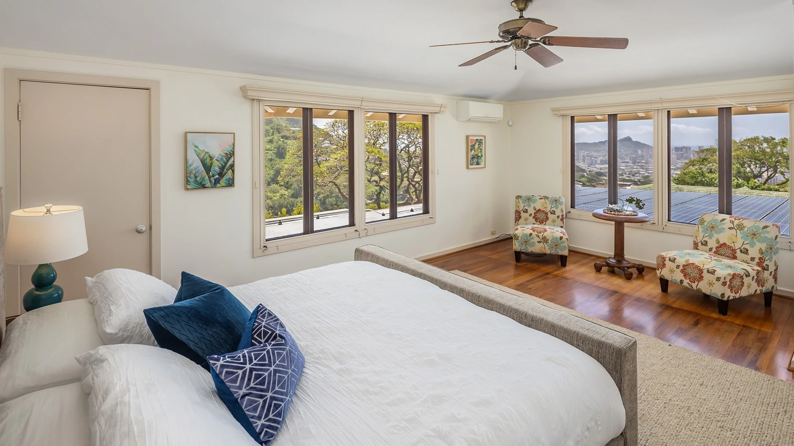 One of five bedrooms at 2475 Makiki Heights Drive