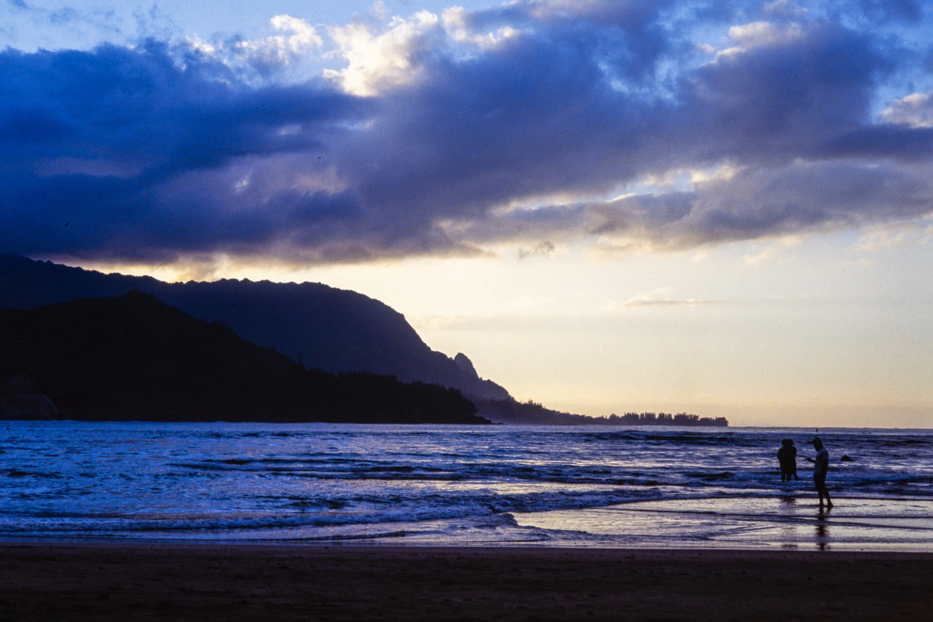 Sunset at Hanalei bay