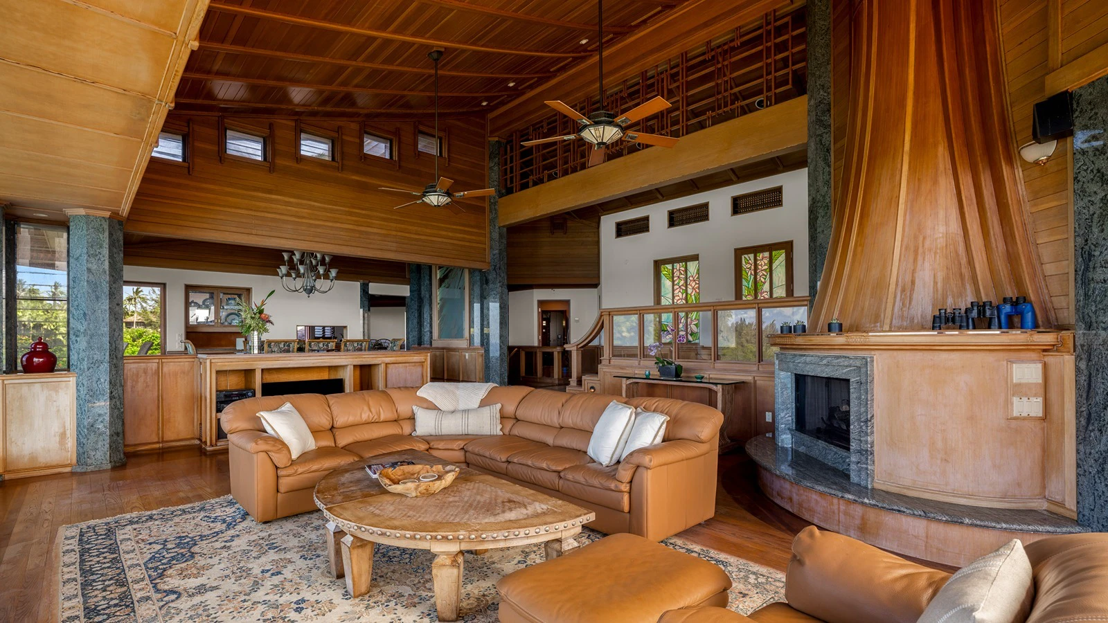The living room area.
