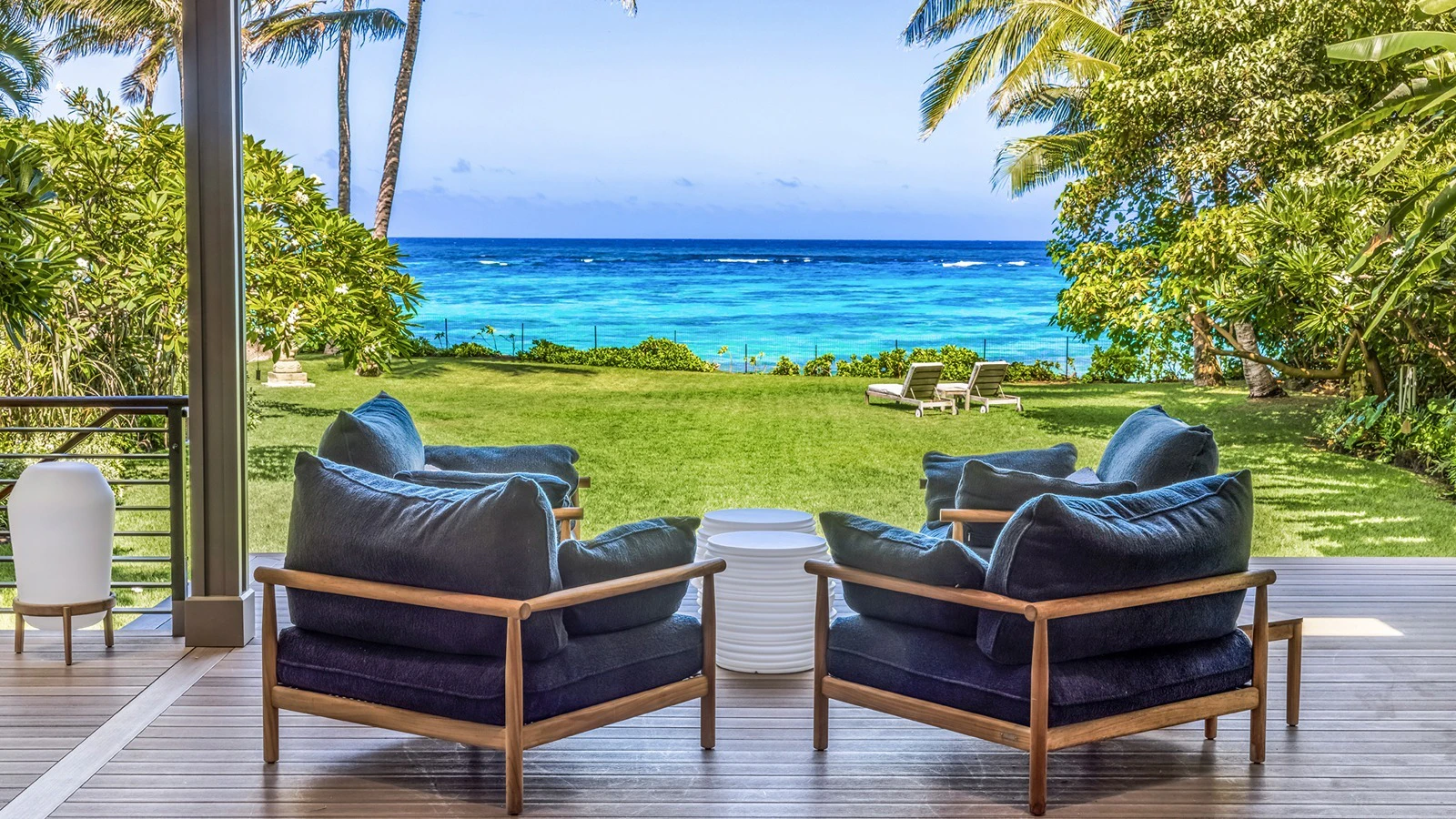 A view of the ocean.
