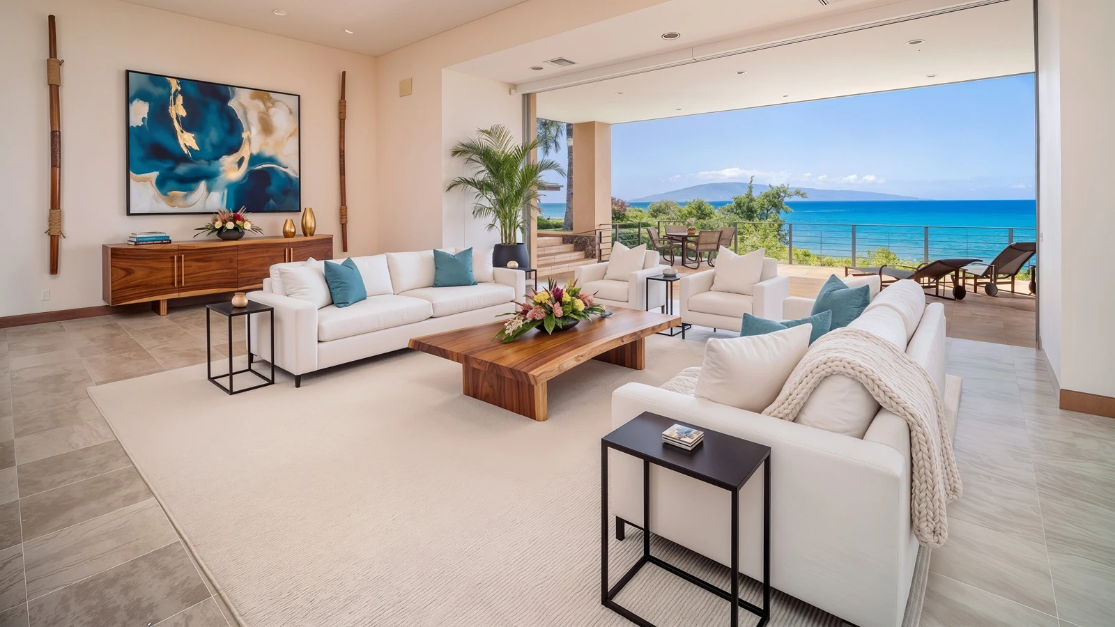 The home is offered fully furnished.