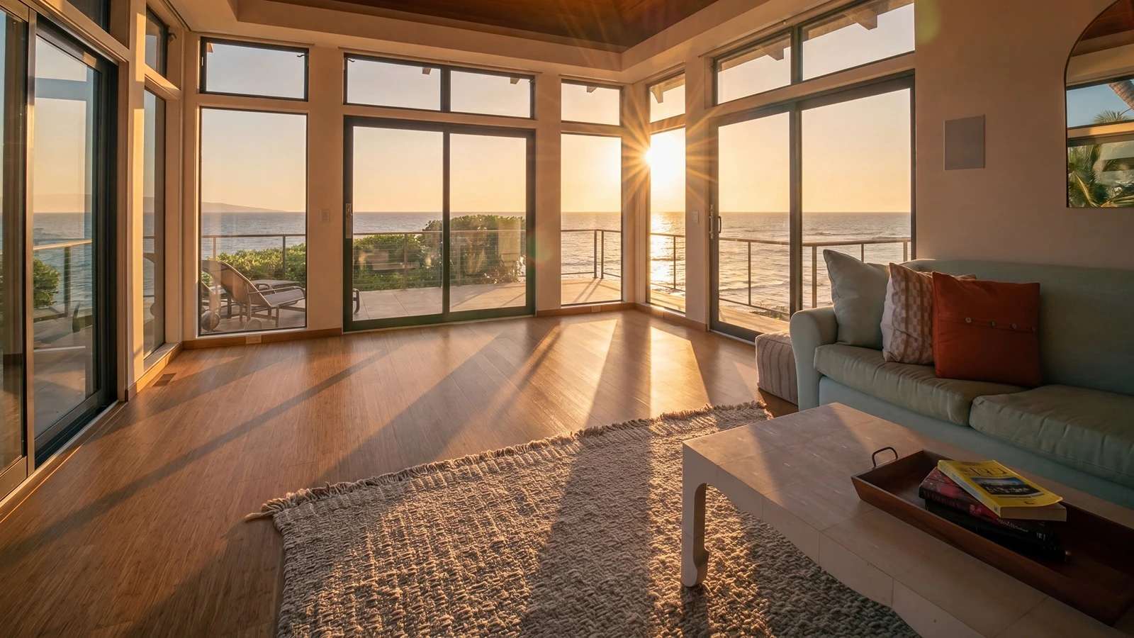 An interior view of one of the residences.