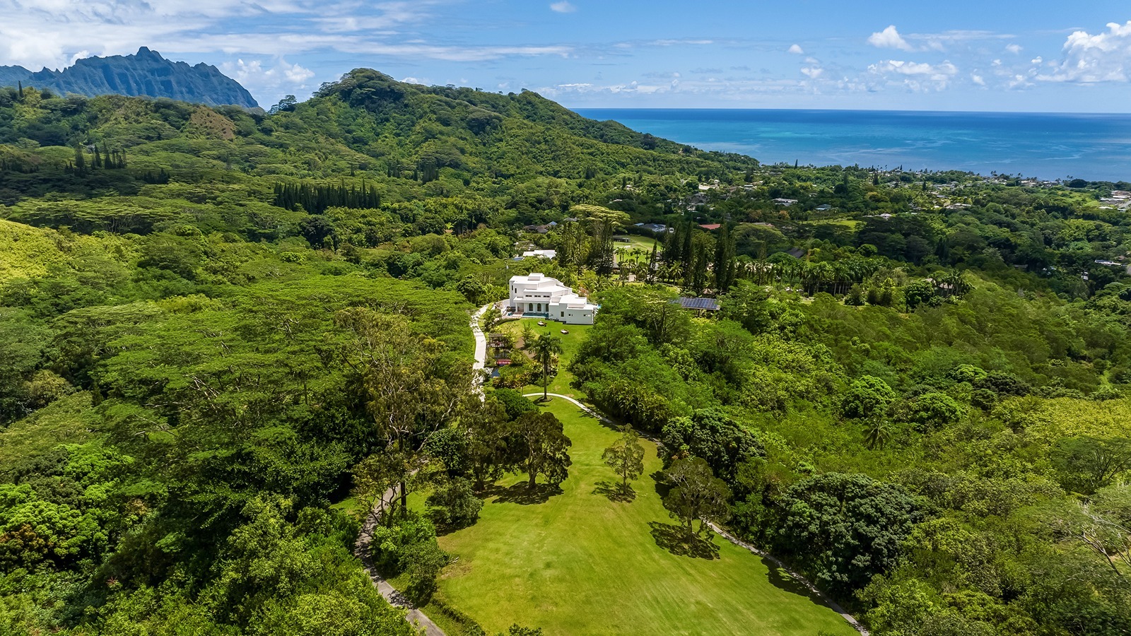 The home sits on 23 acres.