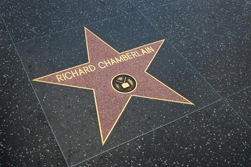 Richard Chamberlain's star is part of the Hollywood Walk of Fame in California.
