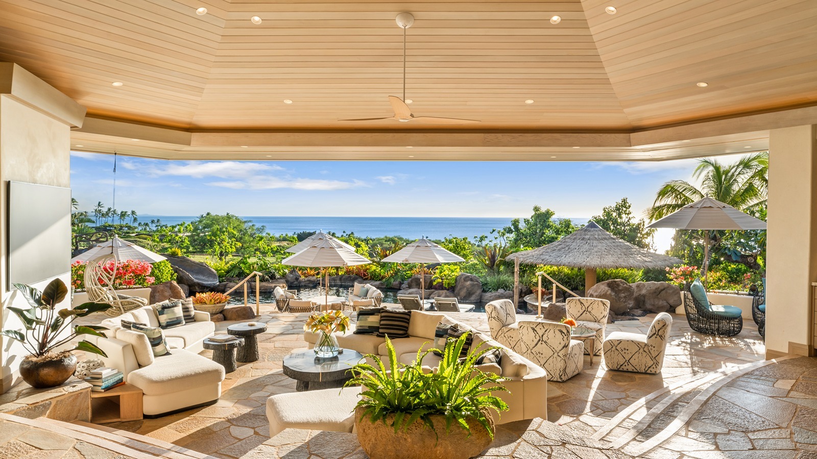 A view of the ocean.