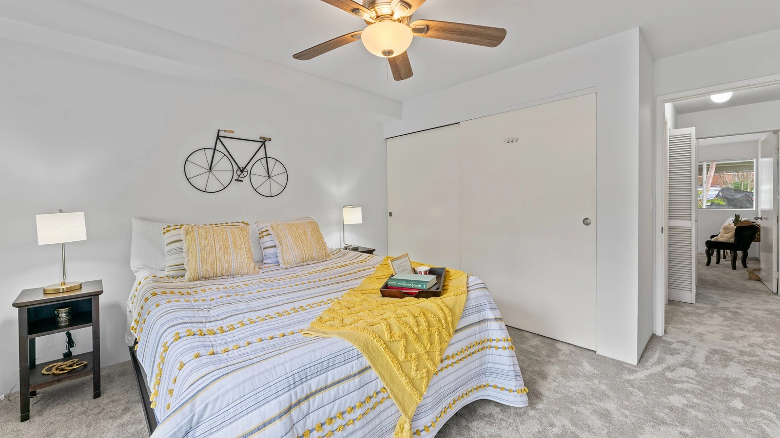 One of two bedrooms.