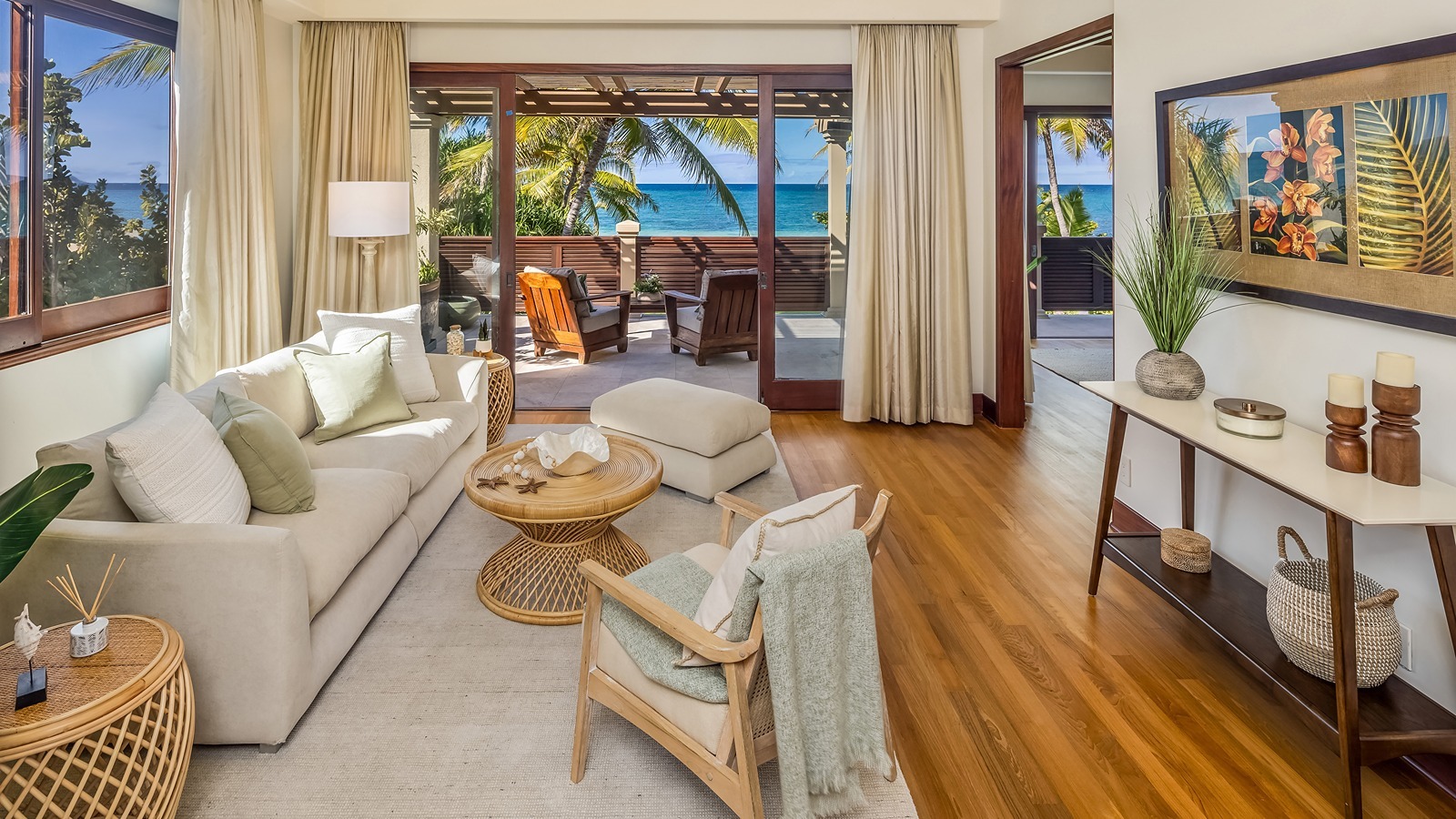 Ocean views from inside the home.
