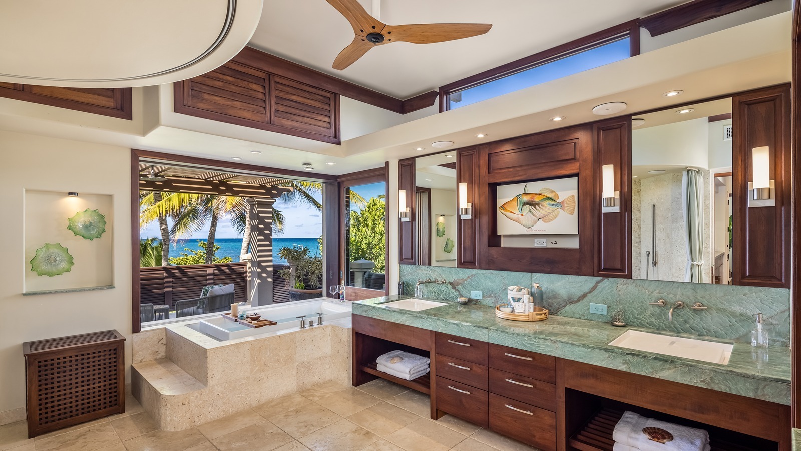 One of the bathrooms.