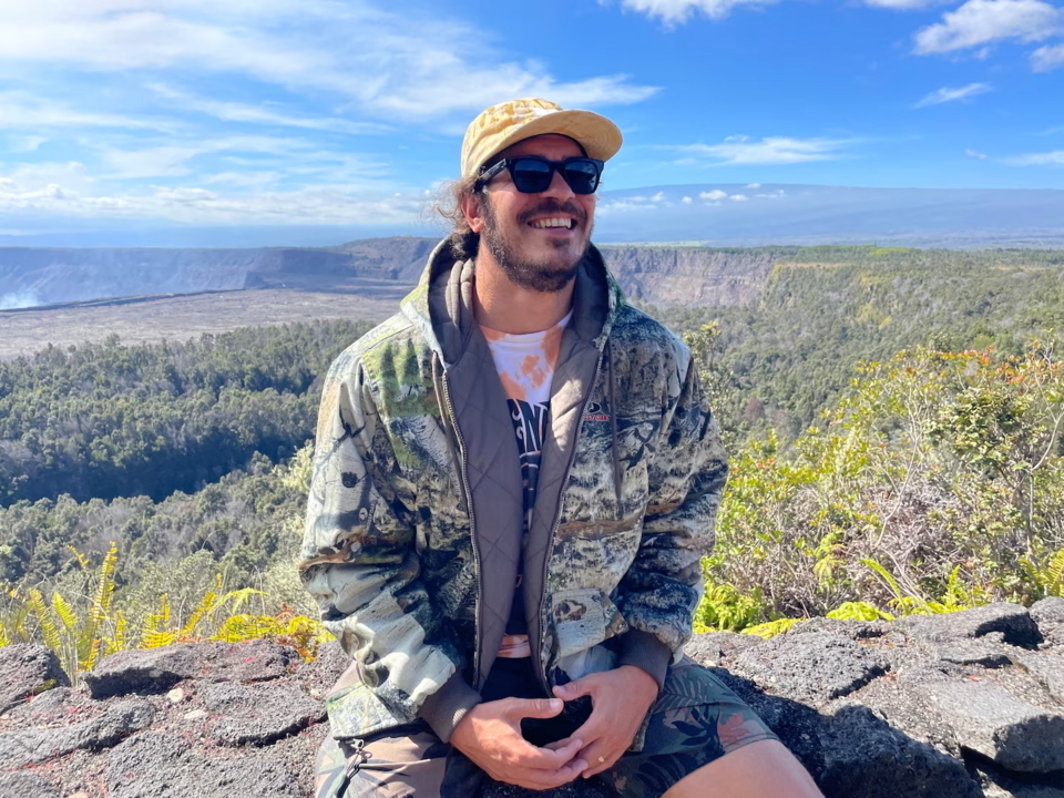 Human Geneticist Dr. Keolu Fox at Hawai‘i Volcanoes National Park in 2021. - Photo Courtesy of Keolu Fox.
