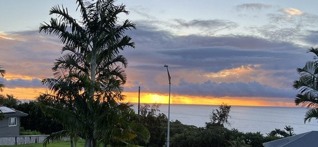 Sunset during the rain