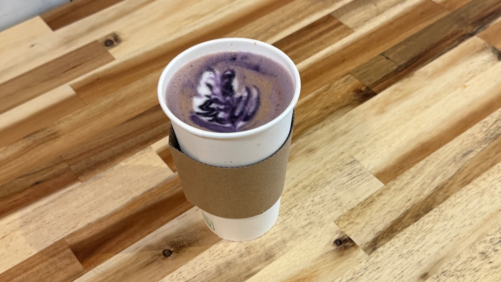 ube taro latte