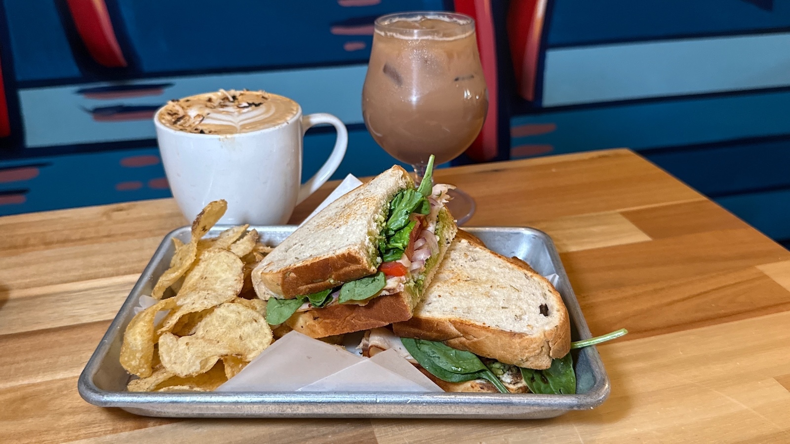 turkey pesto sandwich
