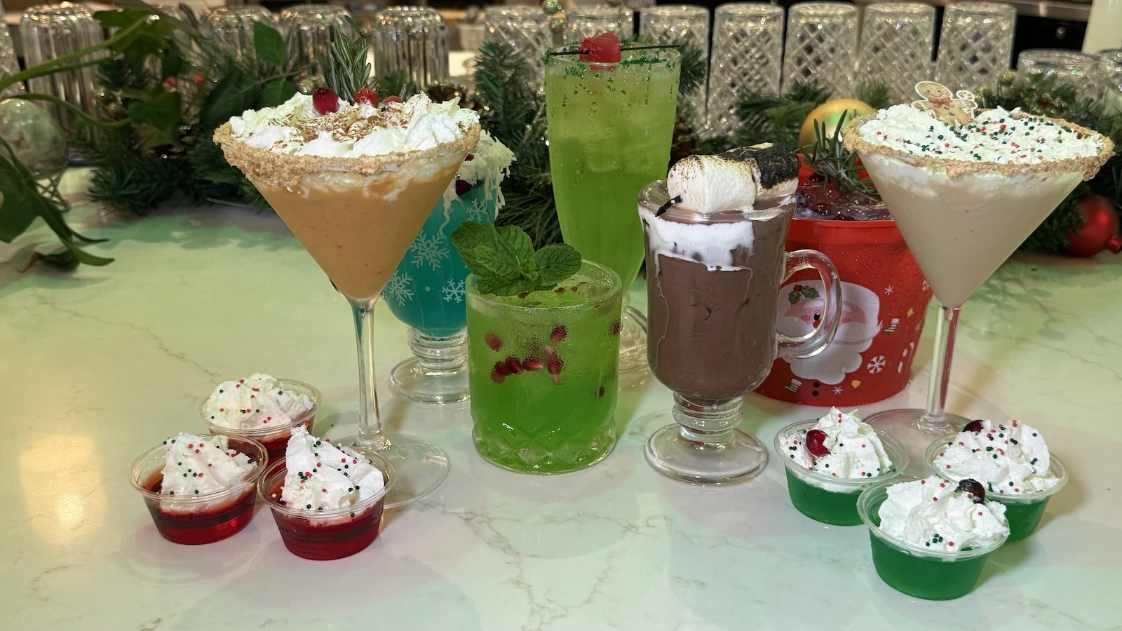 holiday-themed drinks