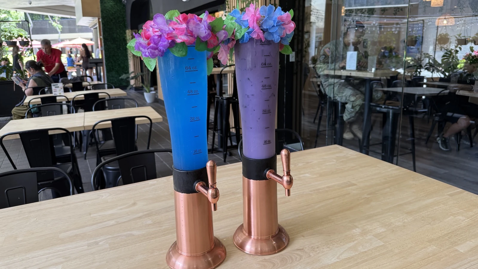 This popular taco spot now offers eye-catching horchata towers