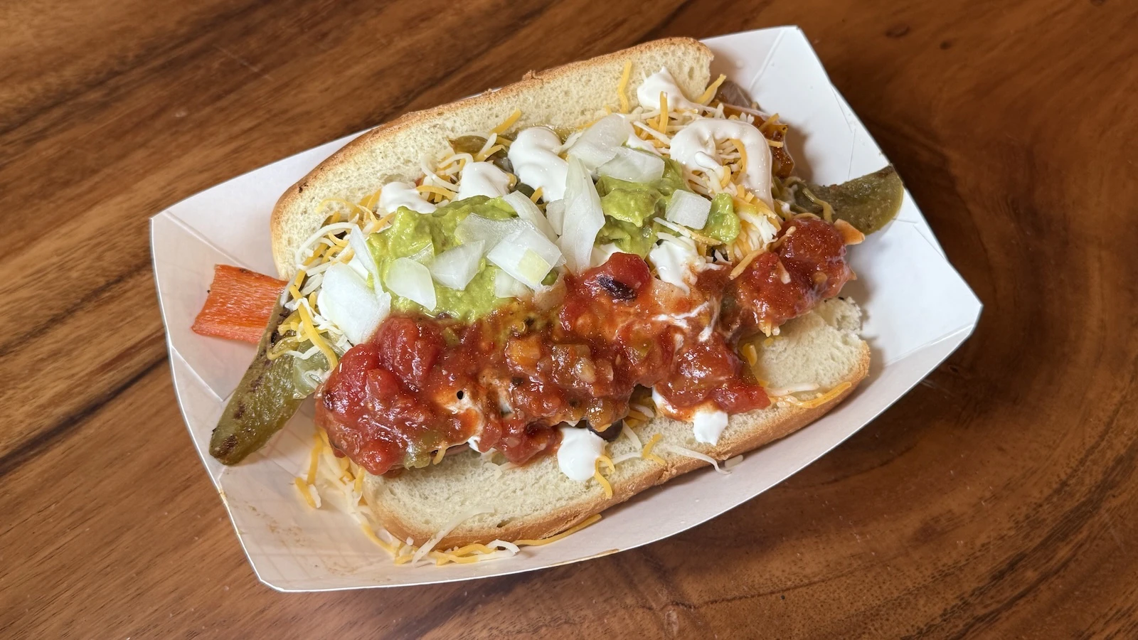 gourmet hot dog