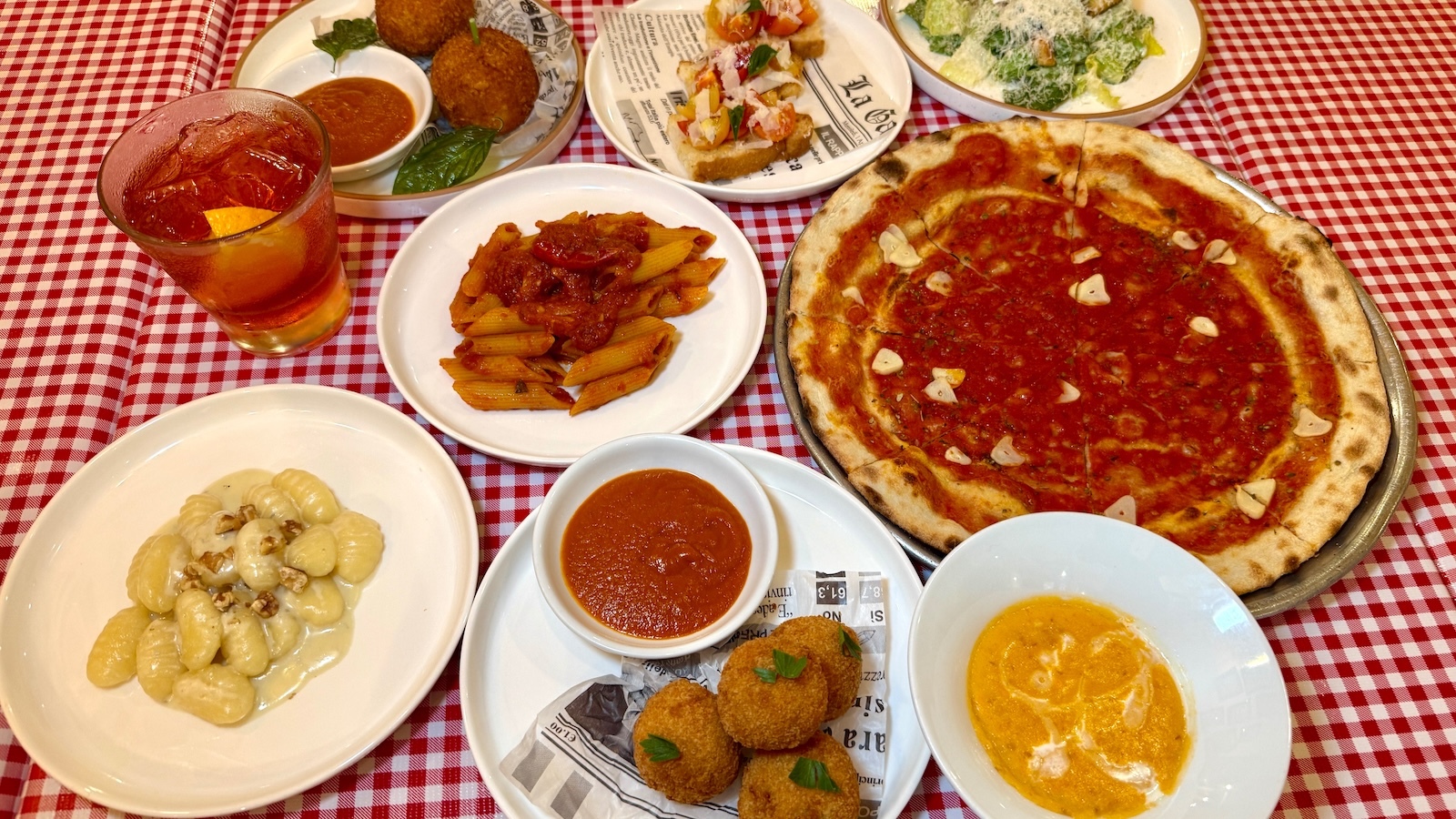 happy hour spread