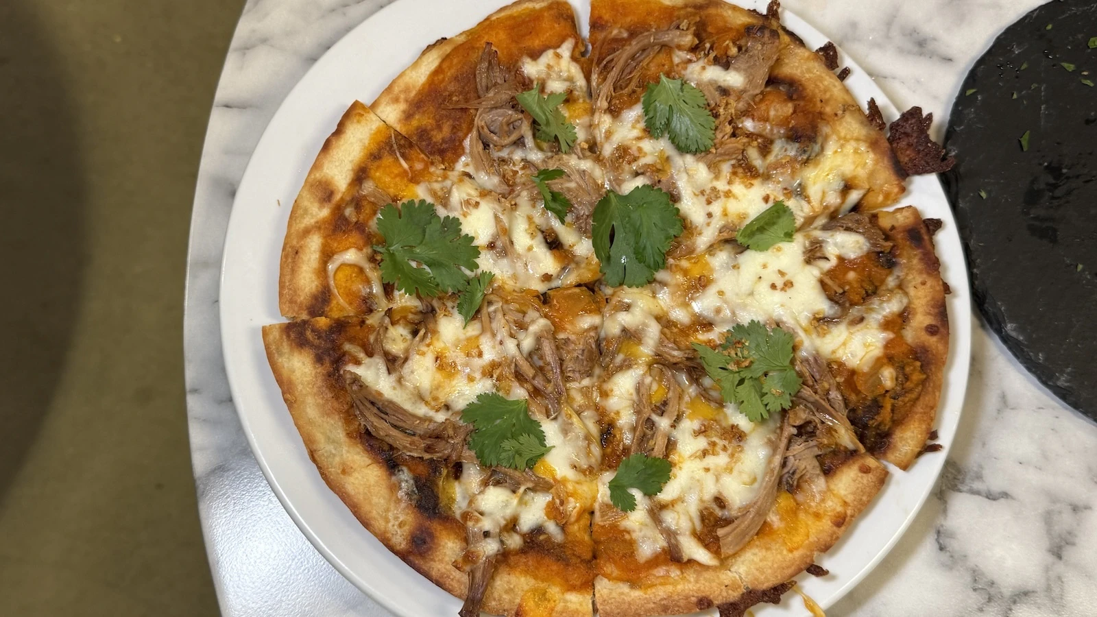 kalua pig pizza-dilla
