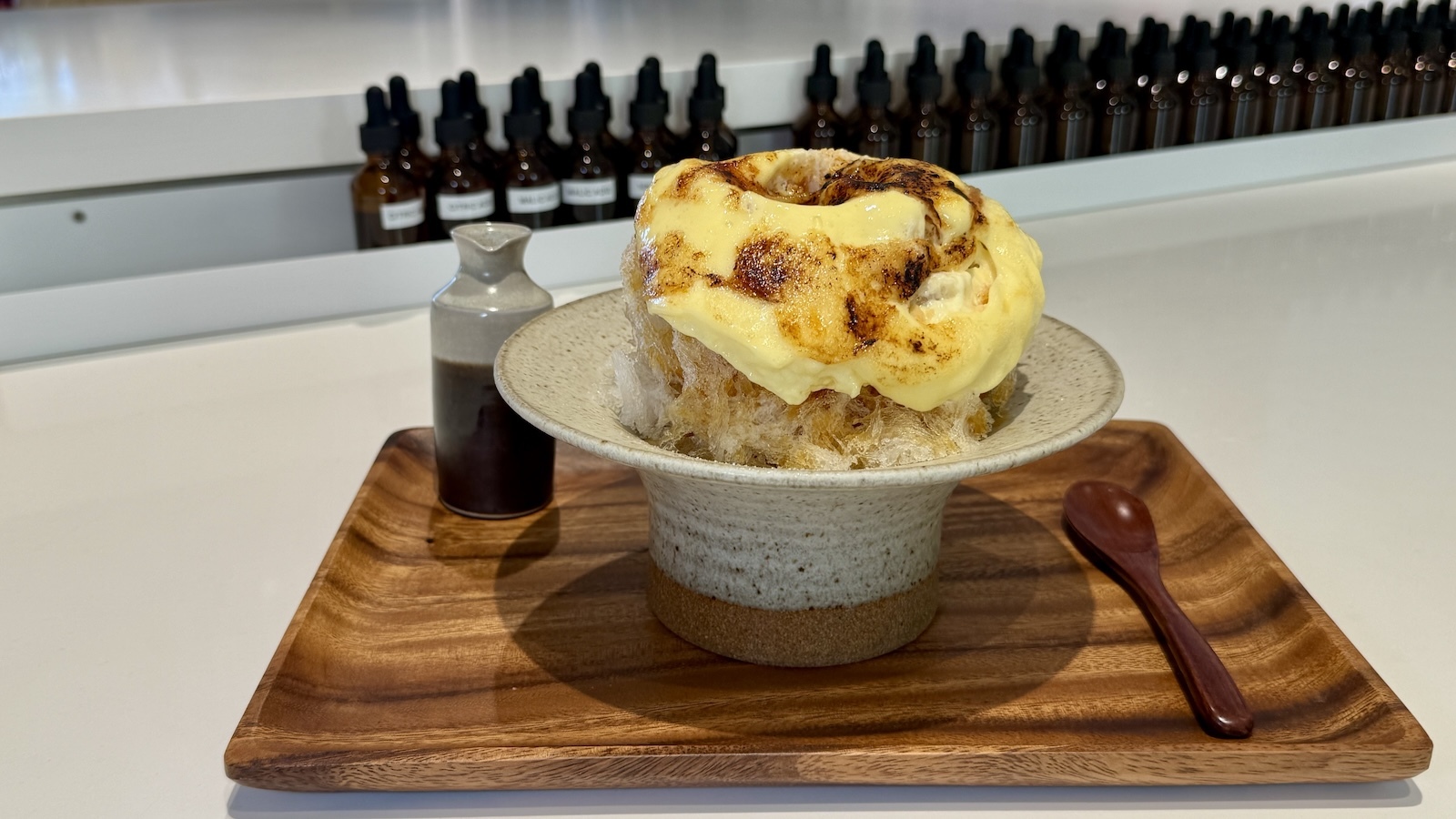 creme brulee shave ice